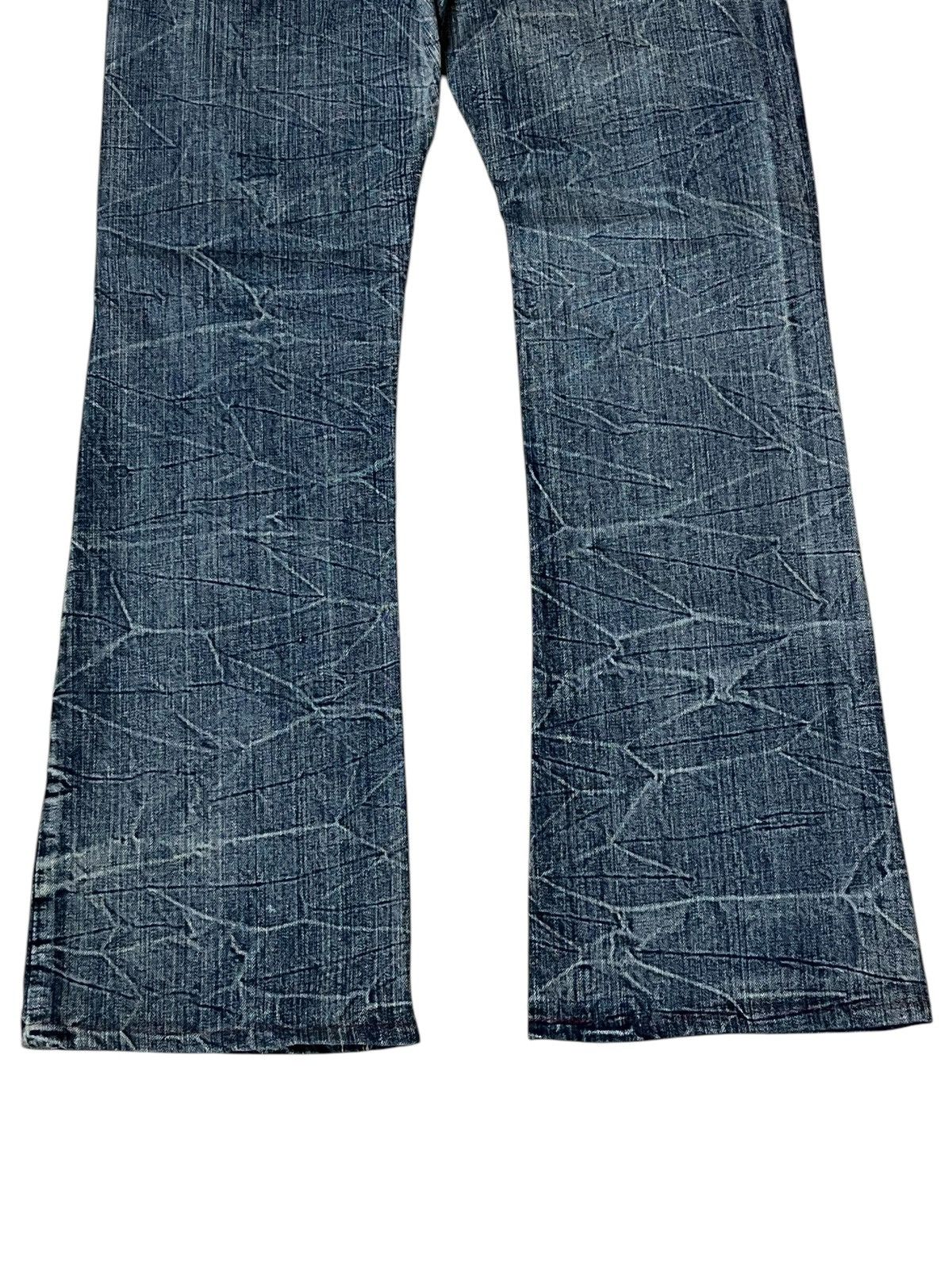 semanticdesign SICK🔥VINTAGE SEMANTIC DESIGN JAPAN DISTRESSED FLARED JEANS Size US 31 - 8 Thumbnail