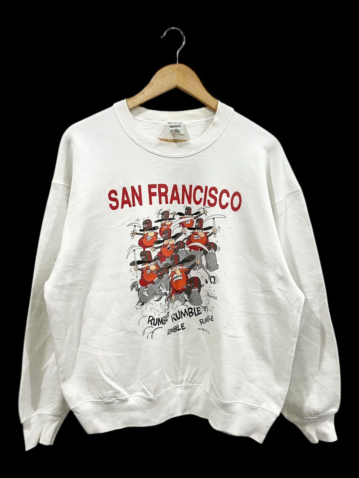 Vintage San Francisco 49ers Cartoon Crewneck Sweatshirt