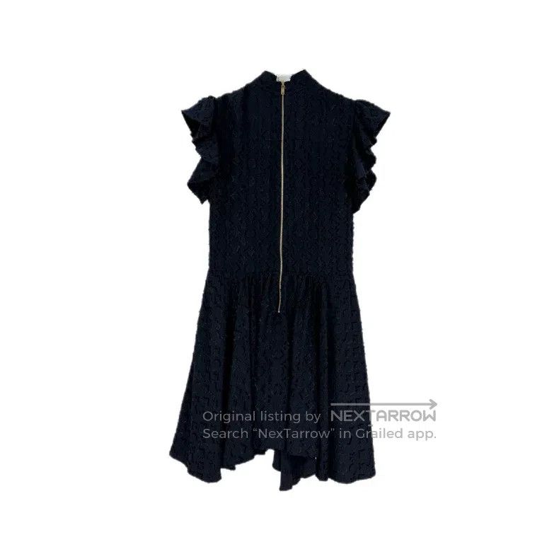 Louis Vuitton Louis Vuitton Dark blue fur-trimmed logo sequined mulberry Size XS / US 0-2 / IT 36-38 - 2 Thumbnail