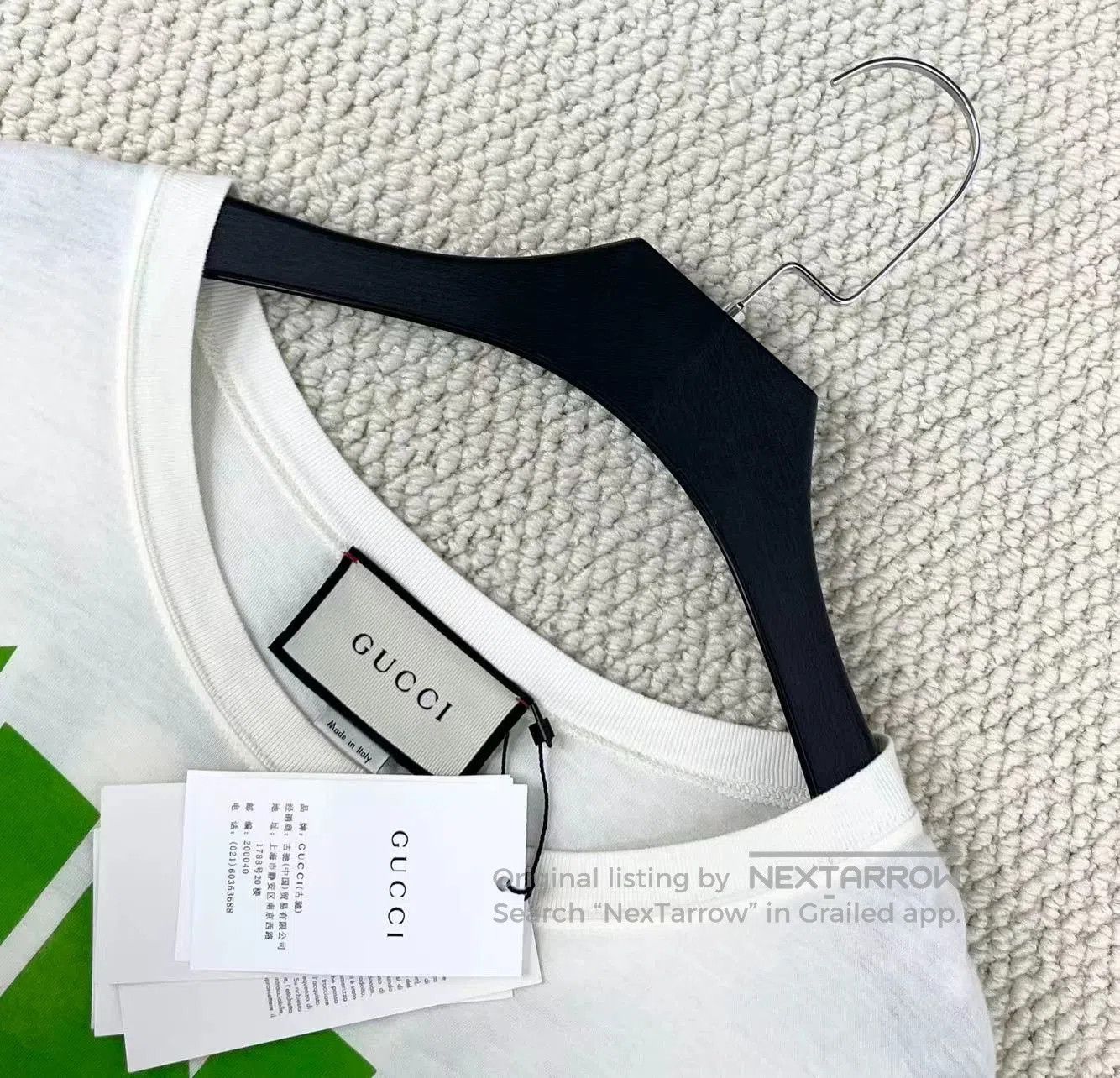 Gucci gucci white playful cat logo short sleeve. Size XS / US 0-2 / IT 36-38 - 3 Thumbnail
