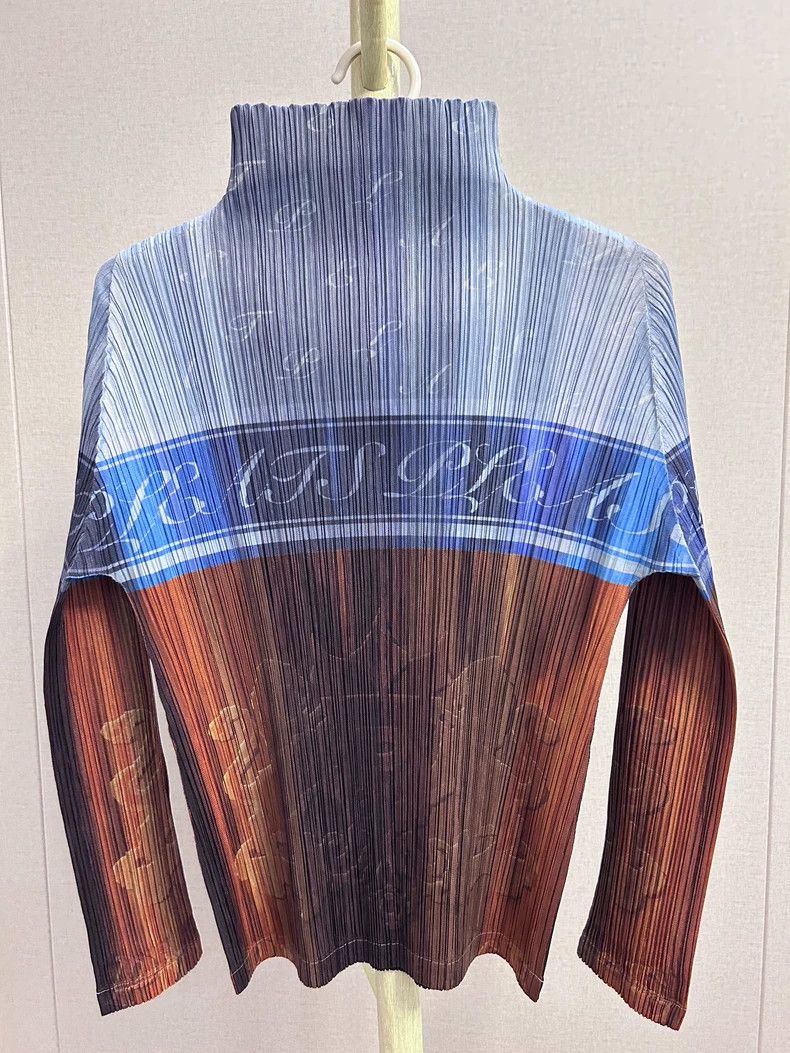 Issey Miyake Issey Miyake size:4 Blue-brown Meilun Minghong long-sleeve Size M / US 6-8 / IT 42-44 - 2 Thumbnail