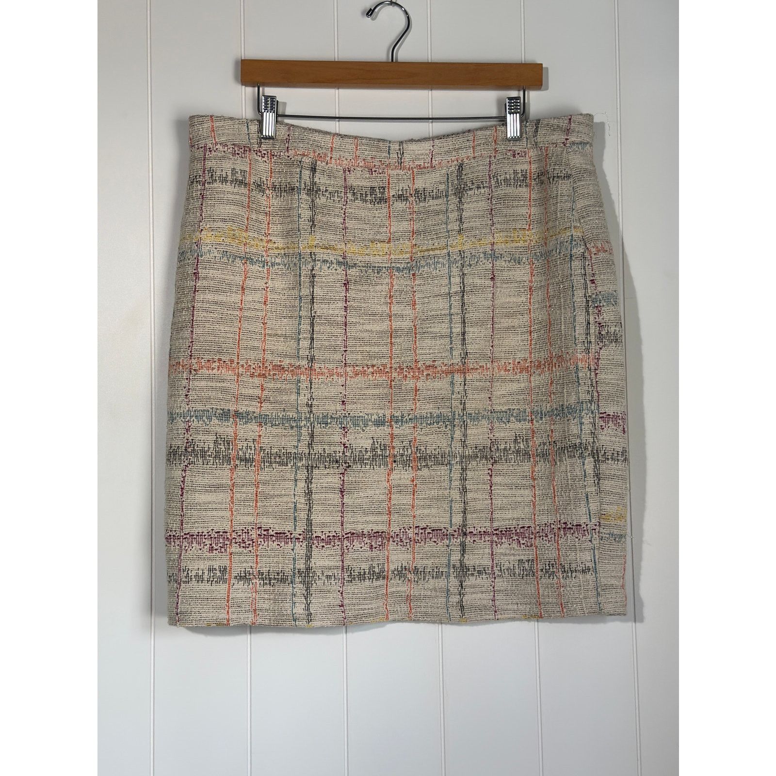 Unknown London Melissa Paige Skirt Tan Multiple Color Metallic 12 Petite Size 34" / US 12 / IT 48 - 1 Thumbnail