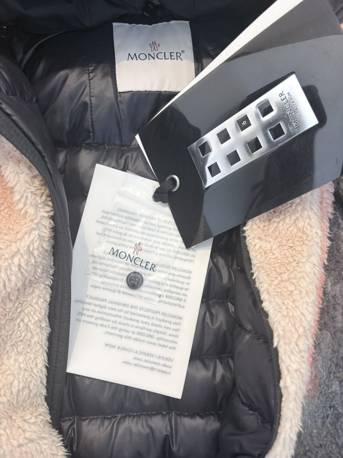 1017 ALYX 9SM × Moncler Printed Fleece Goose Down Coat Size US XXL / EU 58 / 5 - 15 Thumbnail