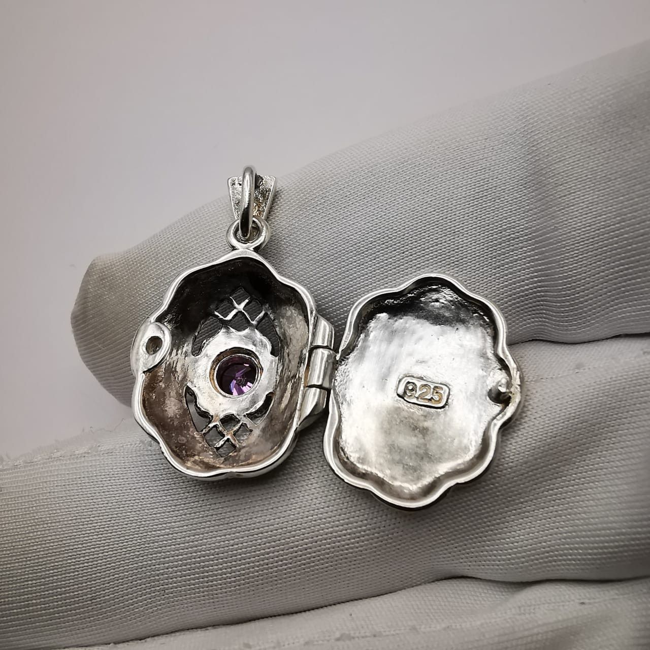 Vintage Vintage Pendant 925 Sterling Silver,Jewelry,Zircon,Marcasite Size ONE SIZE - 4 Thumbnail