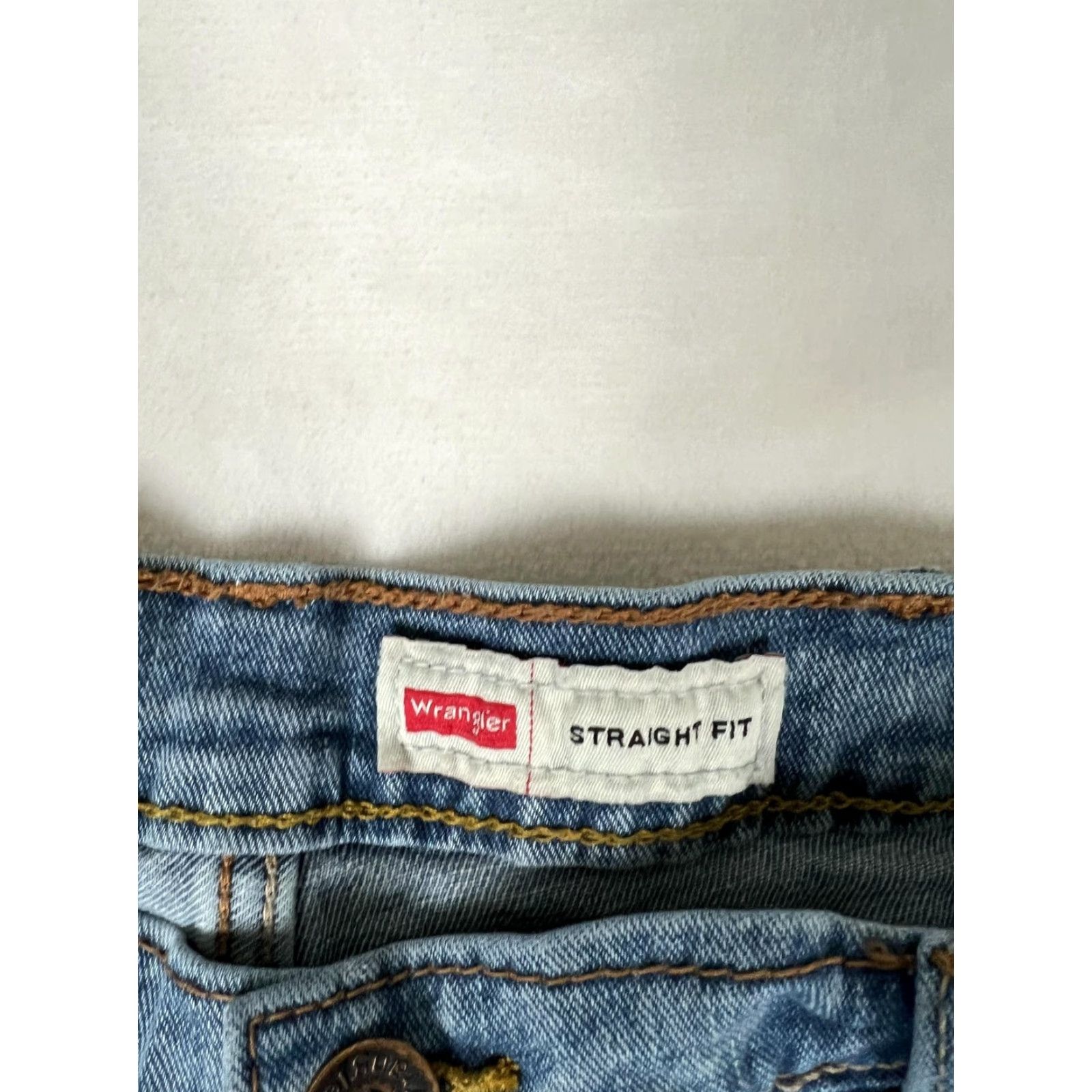 Wrangler VINTAGE Wrangler Jeans Mens 34x34 Blue Straight Fit Denim Cowboy Rodeo Size US 34 / EU 50 - 3 Thumbnail