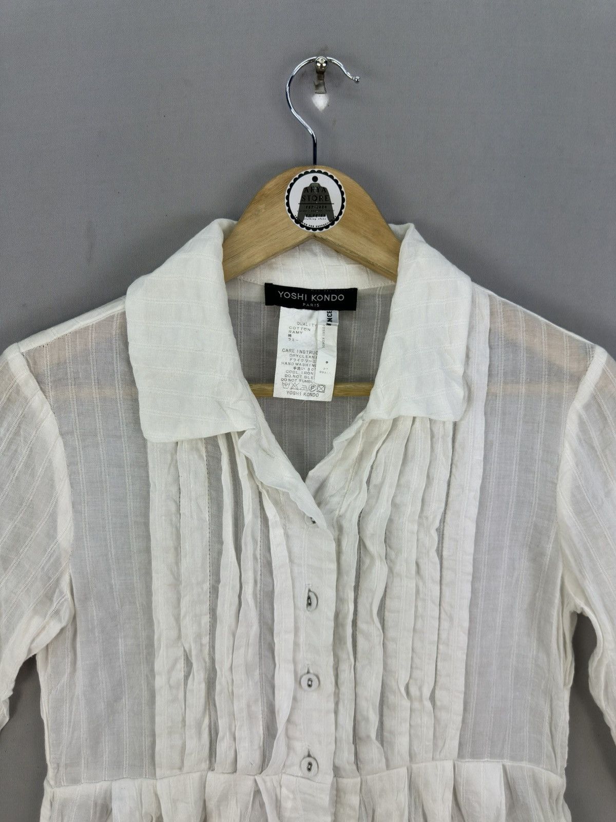Japanese Brand Yoshi Kondo Paris Blouse Size XS / US 0-2 / IT 36-38 - 7 Thumbnail