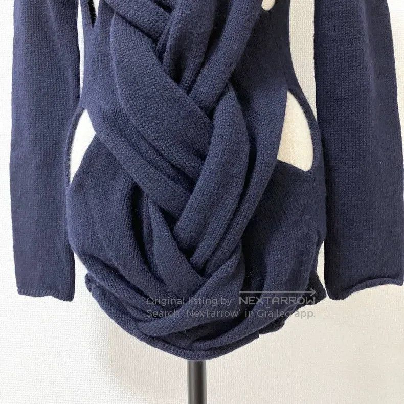Comme des Garcons Comme Des Garcons Navy cabled sweater Size S / US 4 / IT 40 - 7 Thumbnail
