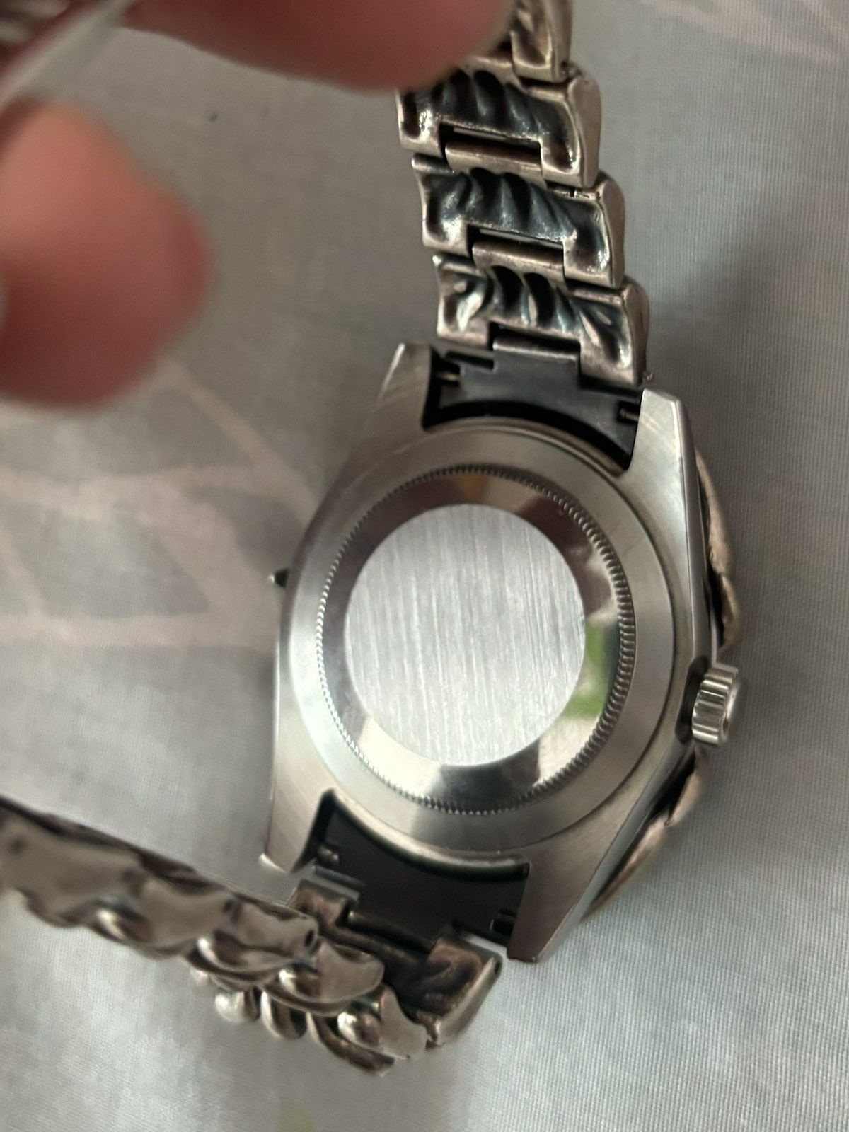 Alabaster Industries Alabaster industries watch silver/black Size ONE SIZE - 4 Thumbnail