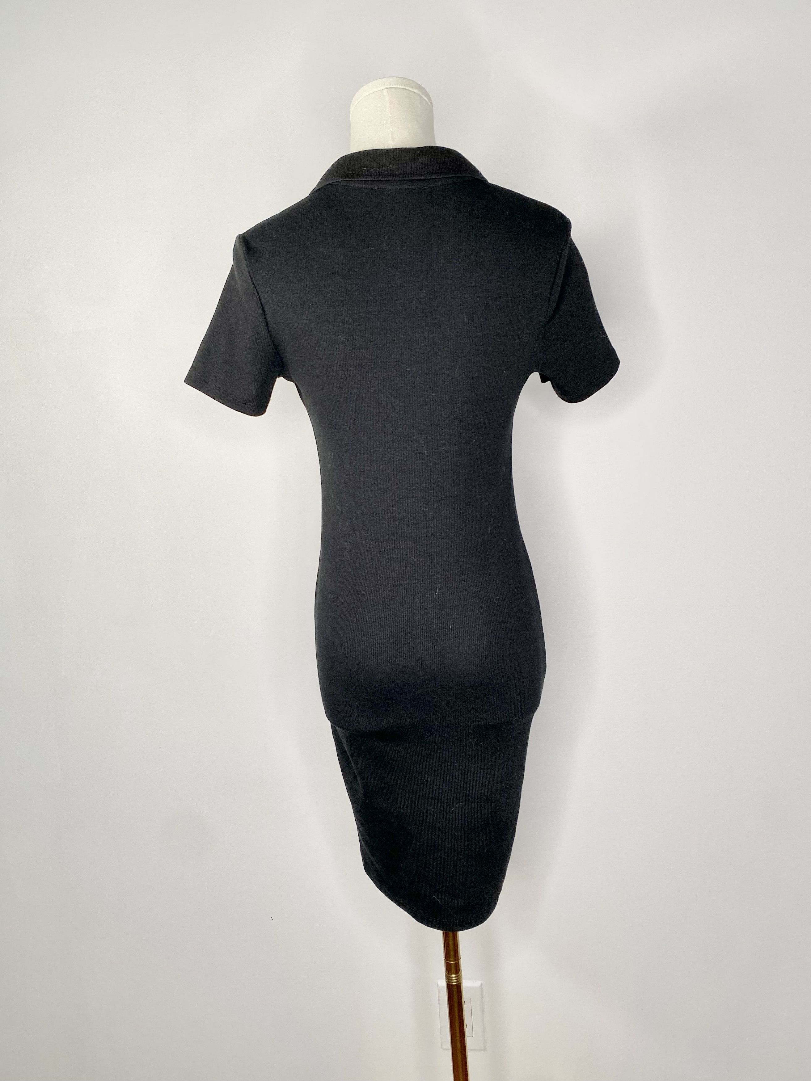 Zara Zara - Black Knit Polo Dress Size M / US 6-8 / IT 42-44 - 3 Thumbnail