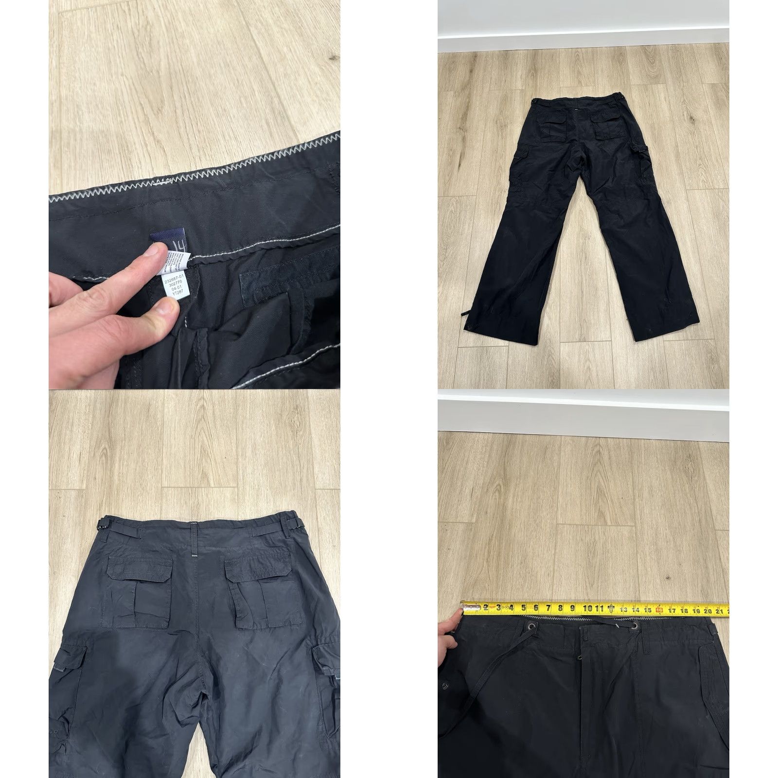 Gap VINTAGE Gap Black Cargo Paratrooper Parachute Pants XL Mens Pants Cargo Black XL JPEG? Size US 36 / EU 52 - 8 Thumbnail