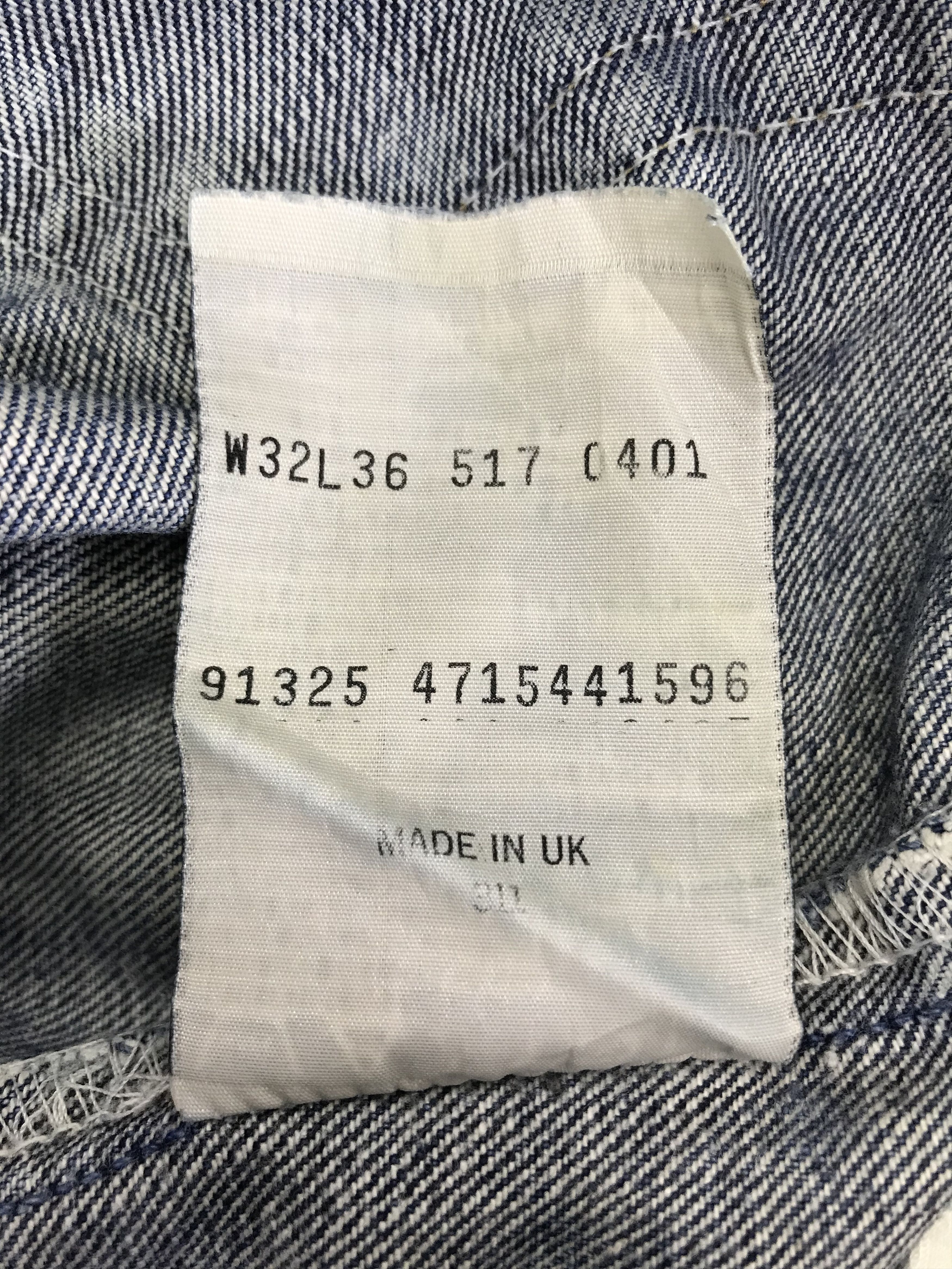 Levi's Vintage Levi's 501 Mud Wash Jeans Distressed Denim Size US 31 - 12 Thumbnail