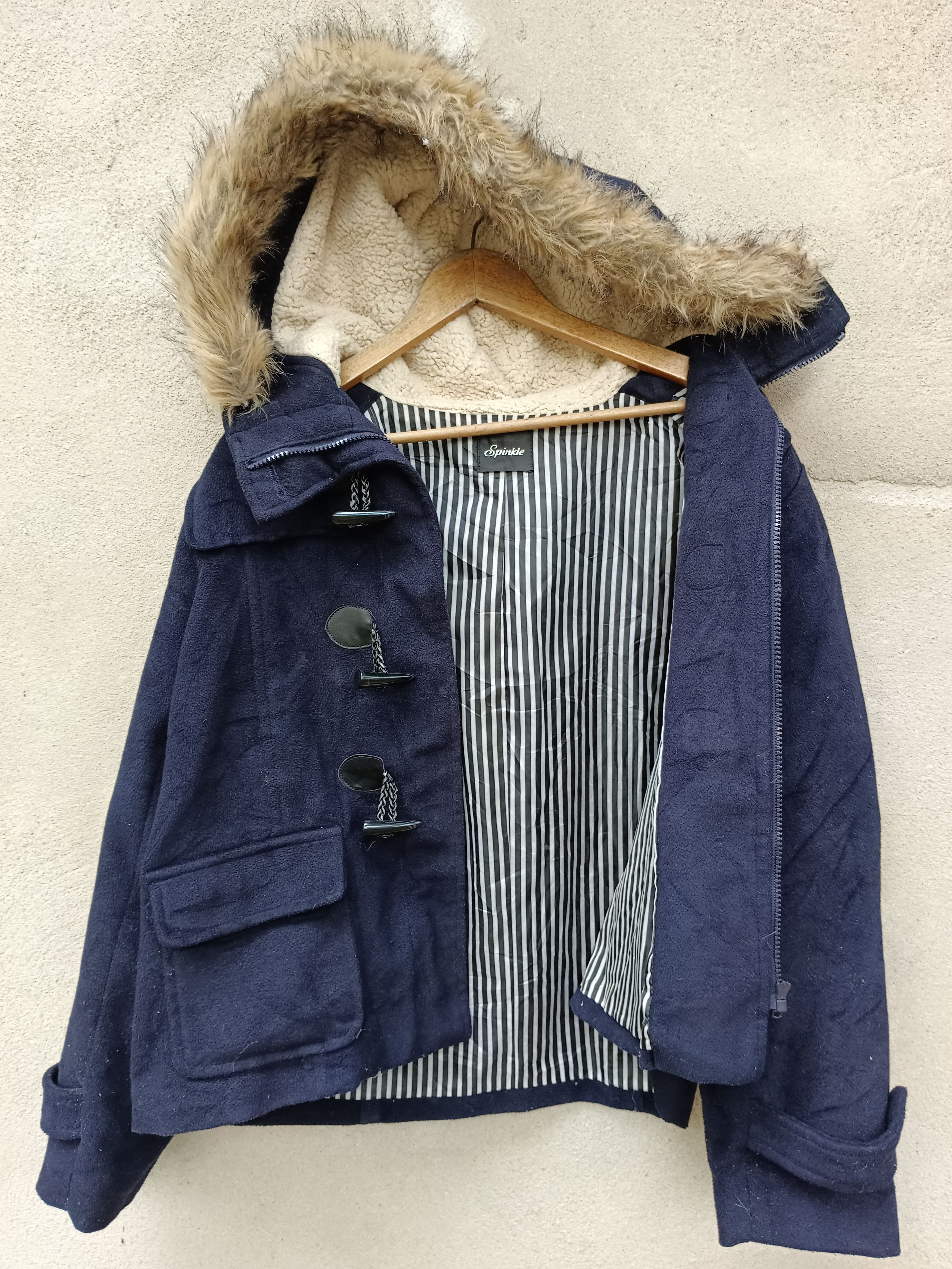 If Six Was Nine × Le Grande Bleu (L.G.B.) Japanese Y2K Spinkle Fur Coat Jacket Size US XL / EU 56 / 4 - 8 Thumbnail
