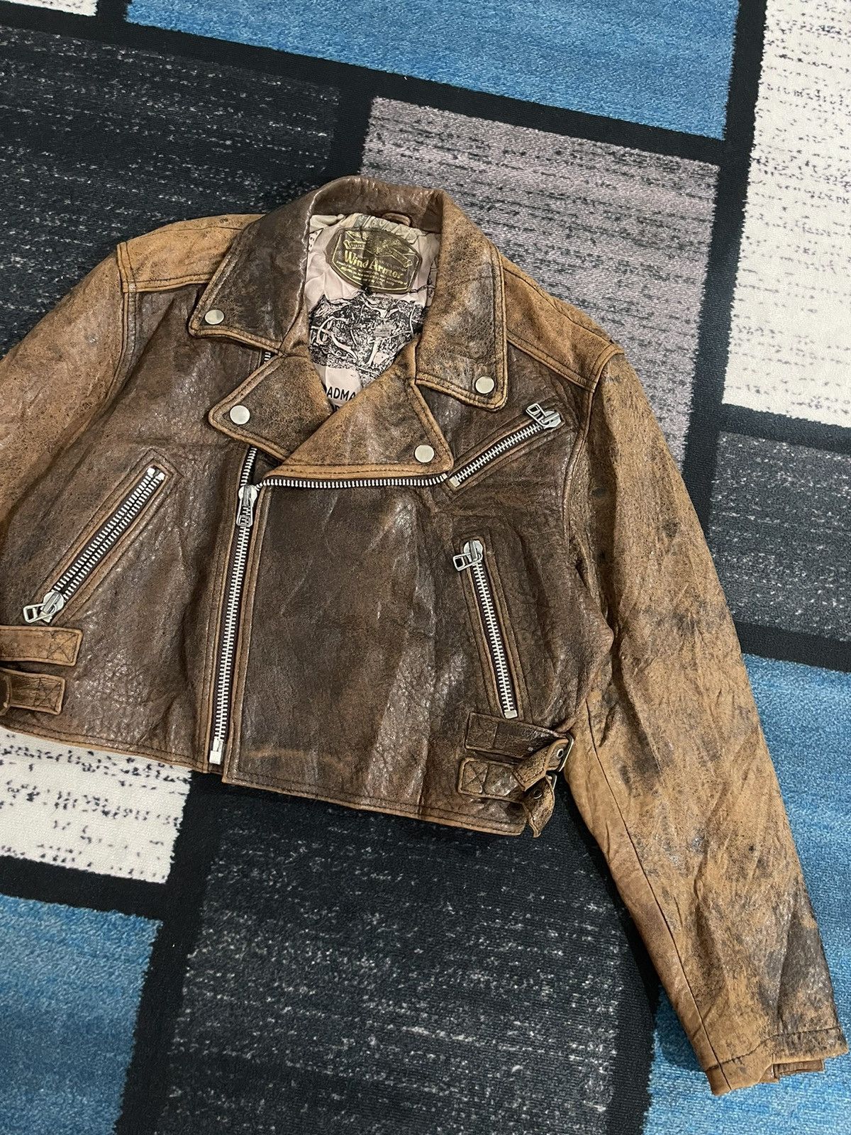 Vintage Wind Armor Indian Motorcyle Leather Jacket Size US L / EU 52-54 / 3 - 3 Thumbnail
