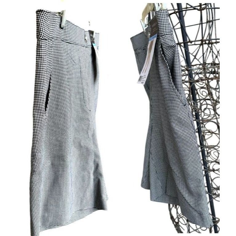 Other NWT Rafaella Houndstooth Shorts Size 10 Stretch High Waist B Size 32" / US 10 / IT 46 - 7 Thumbnail