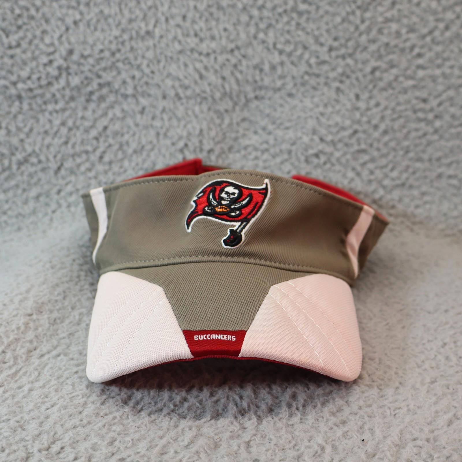 New Era Tampa Bay Buccaneers Visor Strapback Bucs NFL Rbk OSFM EUC Size ONE SIZE - 1 Thumbnail