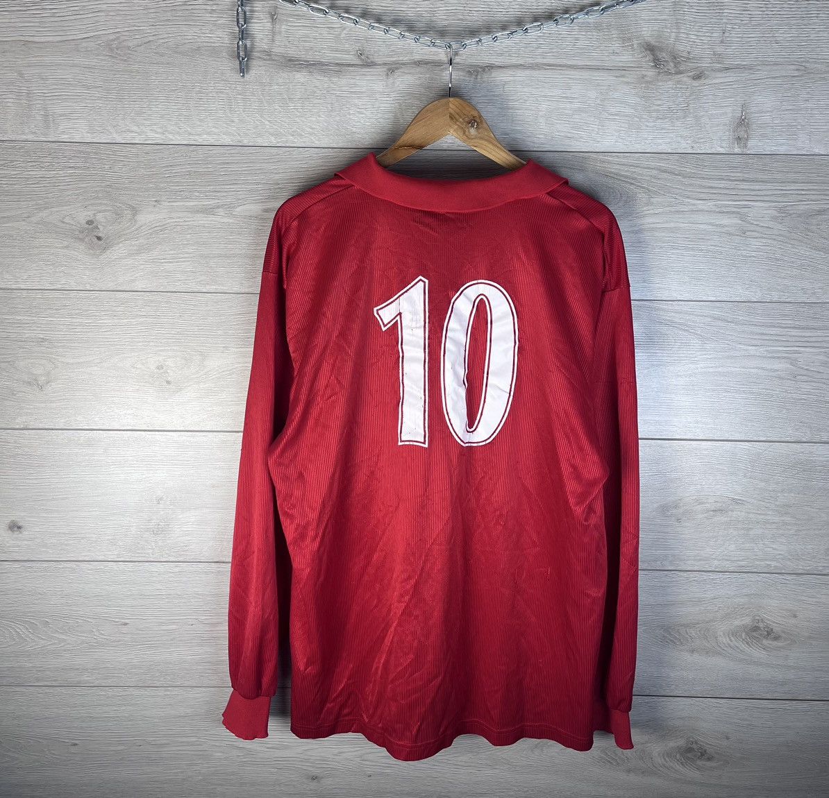 Vintage Vintage mens long sleeve soccer jersey Corwea F.C Jegea Size US XL / EU 56 / 4 - 16 Thumbnail