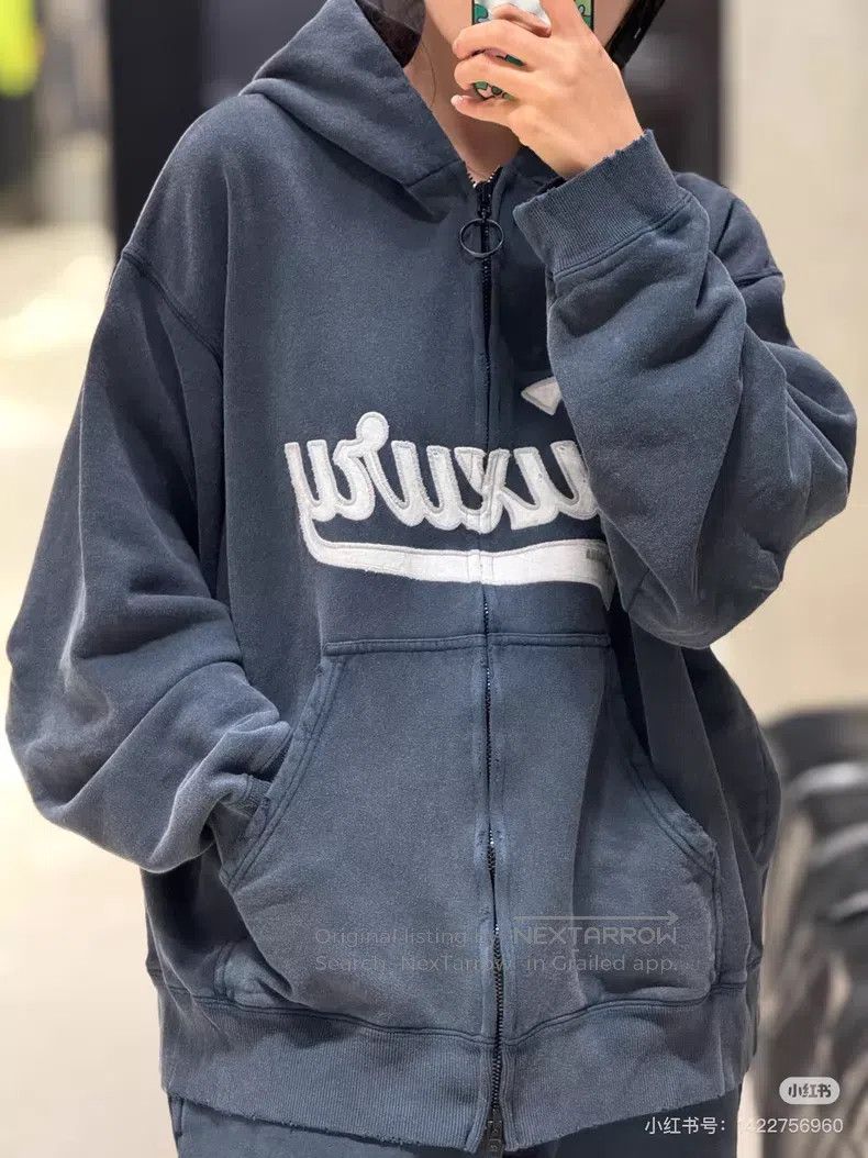 Balenciaga Balenciaga Embroidery logo zip-up hoodie Size US XS / EU 42 / 0 - 6 Thumbnail