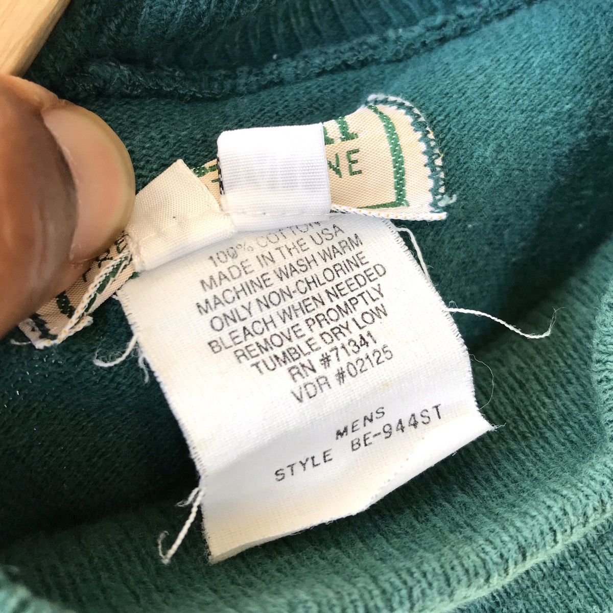 L.L. Bean × Vintage L.L Bean USA Vintage 1990s Turtle Neck Outdoor Sweatshirt Size US L / EU 52-54 / 3 - 11 Thumbnail