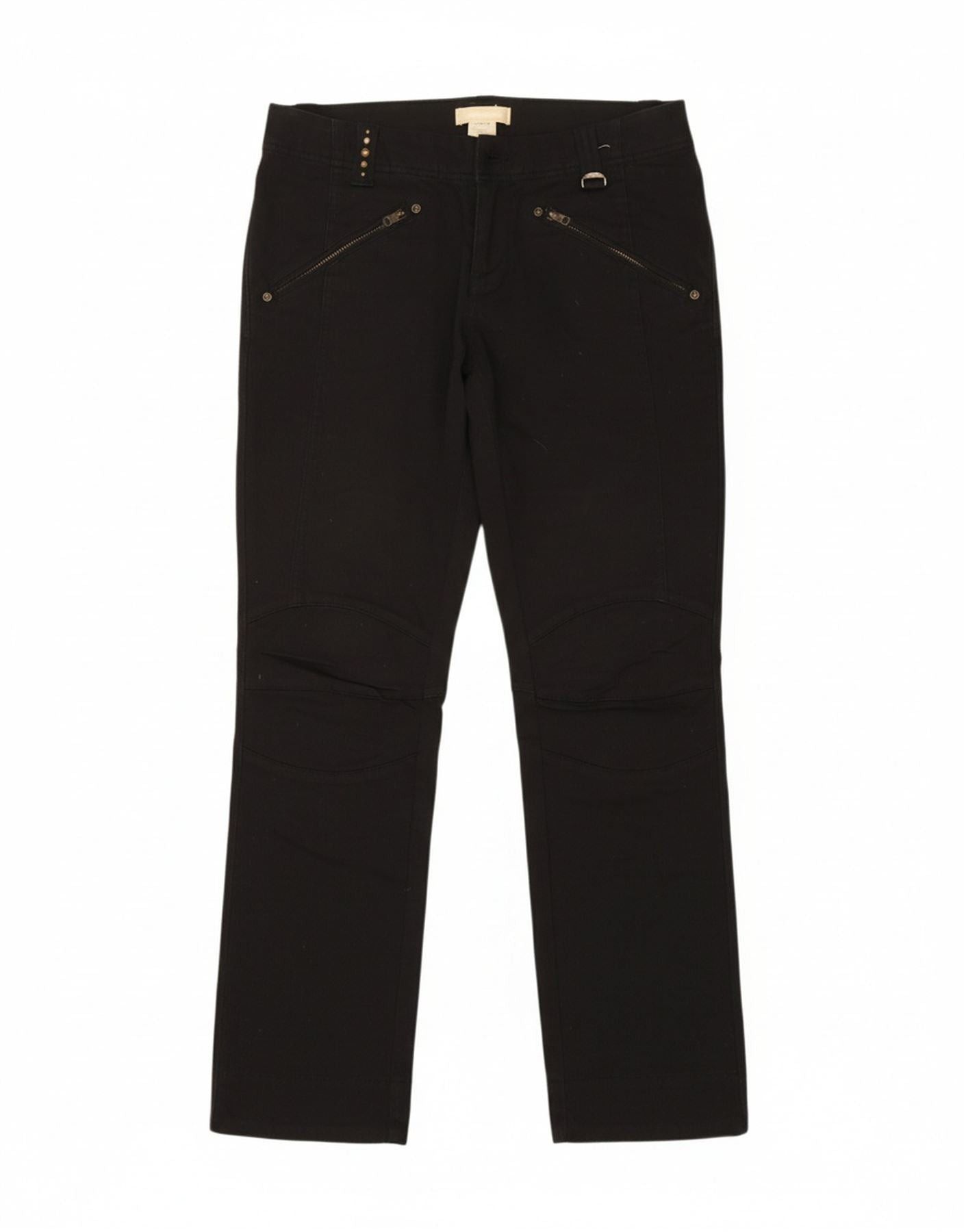 Diesel Womens Straight Casual Trousers W28 L31 Black Cotton Size 24" / US 00 / IT 34 - 1 Thumbnail