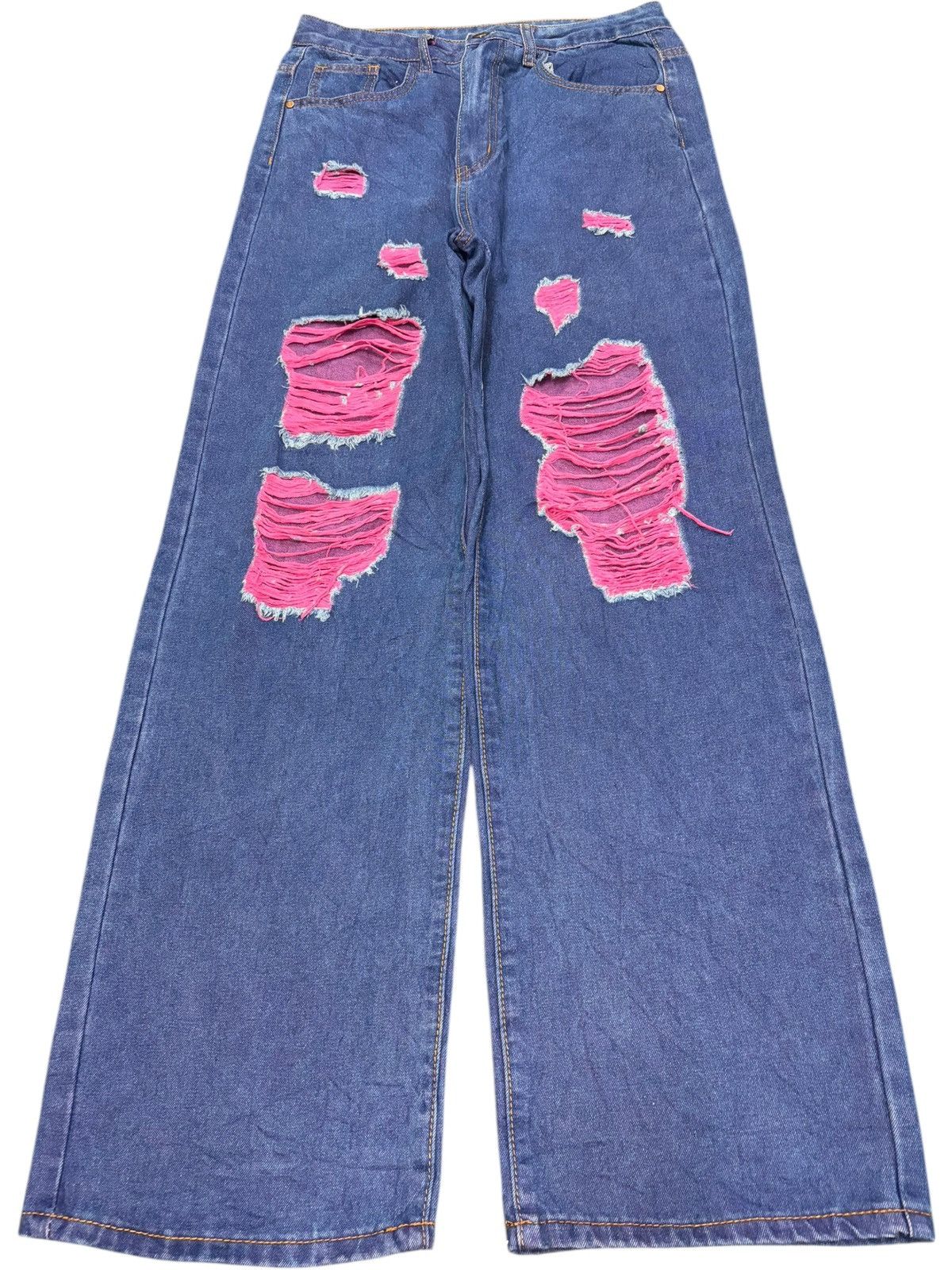 Acne Studios Vintage Japanese Brand Ultra Wide Distress Baggy Jeans Size 29" - 1 Thumbnail