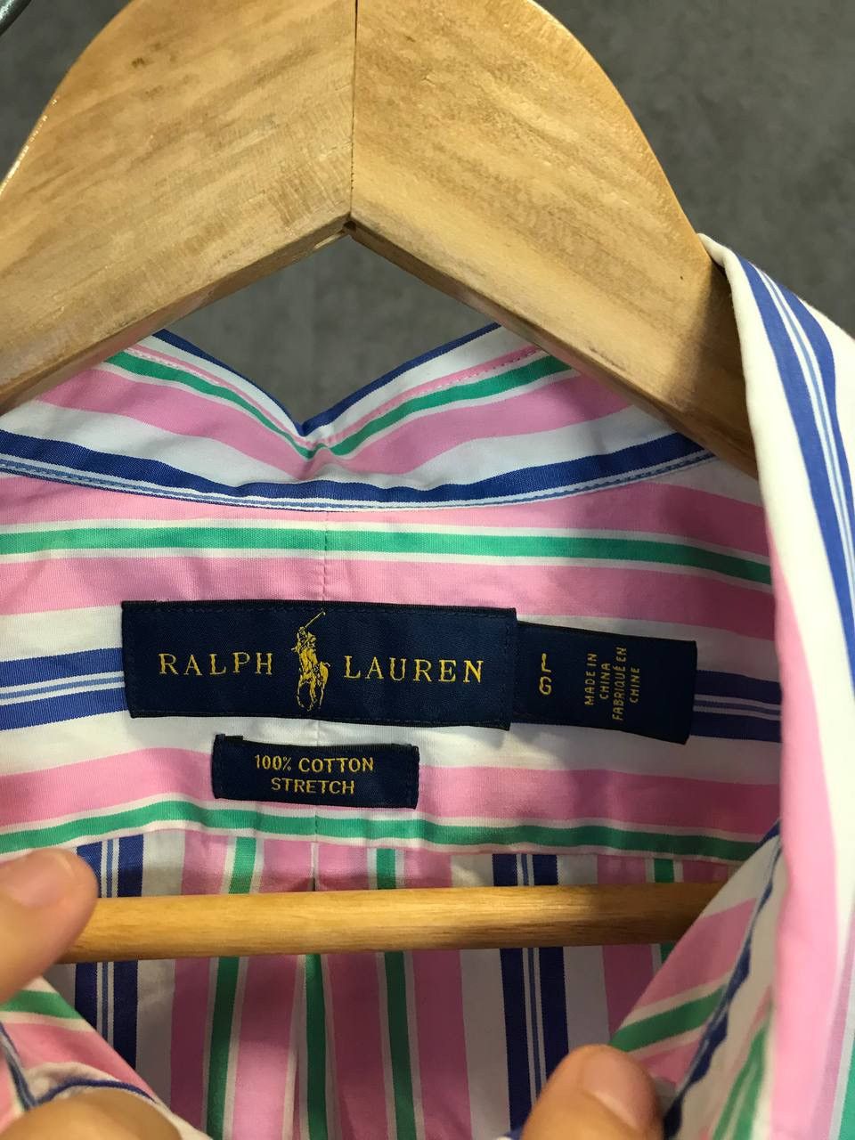 Polo Ralph Lauren Polo Ralph Lauren designer logo striped shirt Size US L / EU 52-54 / 3 - 4 Thumbnail