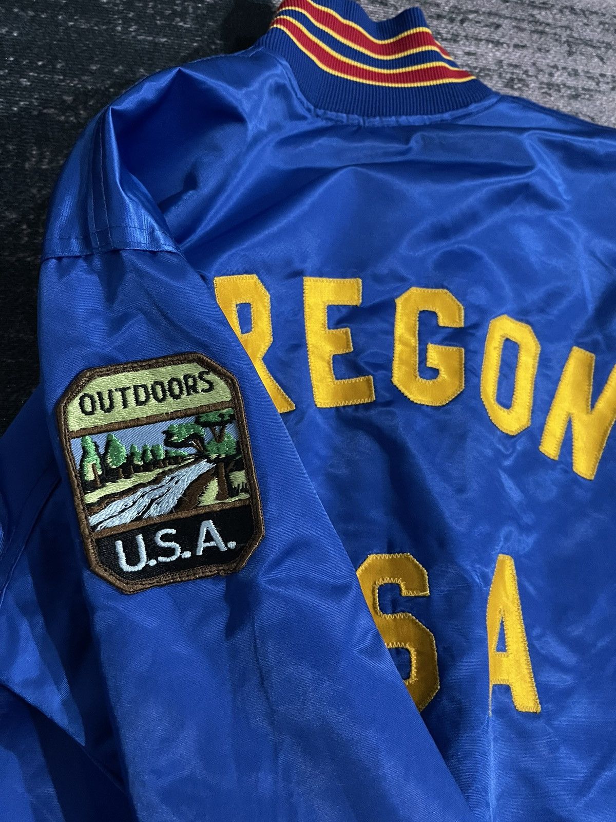 Vintage Vintage Oregon Usa Varsity Jacket Size US L / EU 52-54 / 3 - 12 Thumbnail