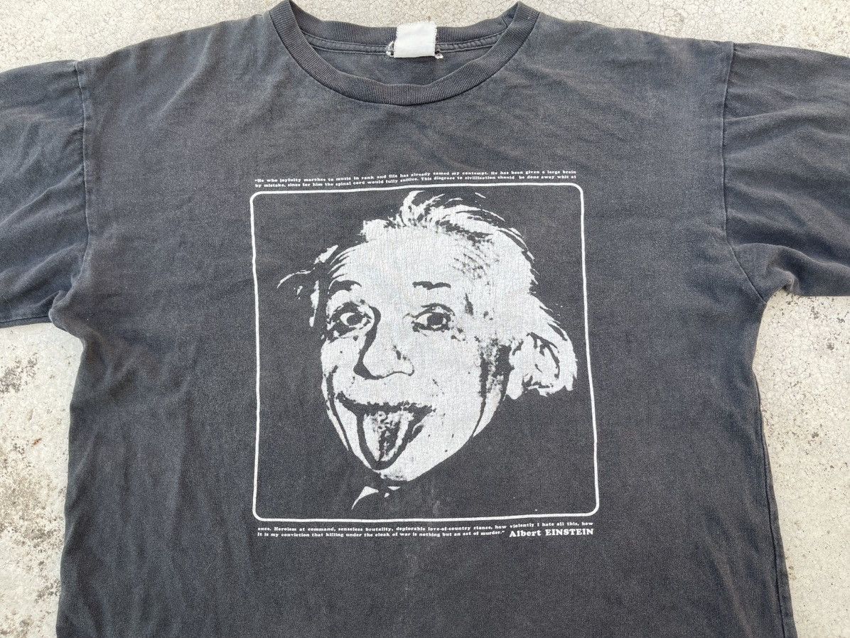 Vintage Vintage Albert Einstein Distressed T shirt M Punk Promo Rare Size US M / EU 48-50 / 2 - 2 Thumbnail