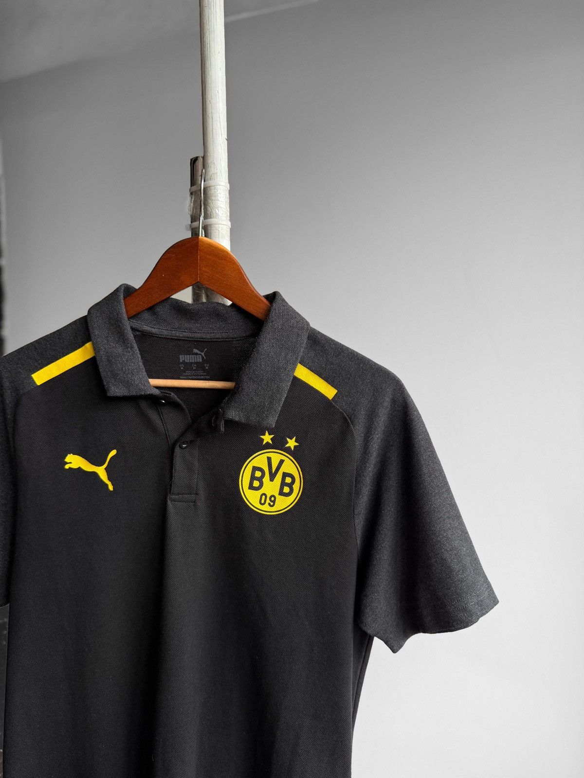 Puma Puma x FC BVB Borussia Dortmund Mens Black SS Polo Shirt Size US M / EU 48-50 / 2 - 3 Thumbnail