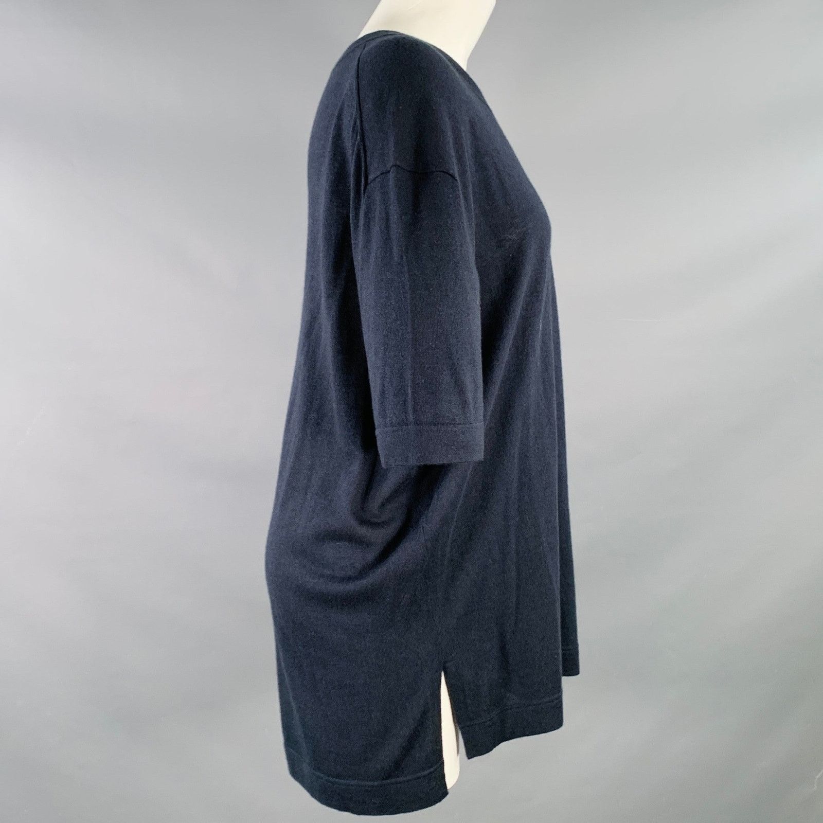 Other Silk Cashmere Short Sleeve Crew Neck Oversized T-shirt Size ONE SIZE - 2 Thumbnail