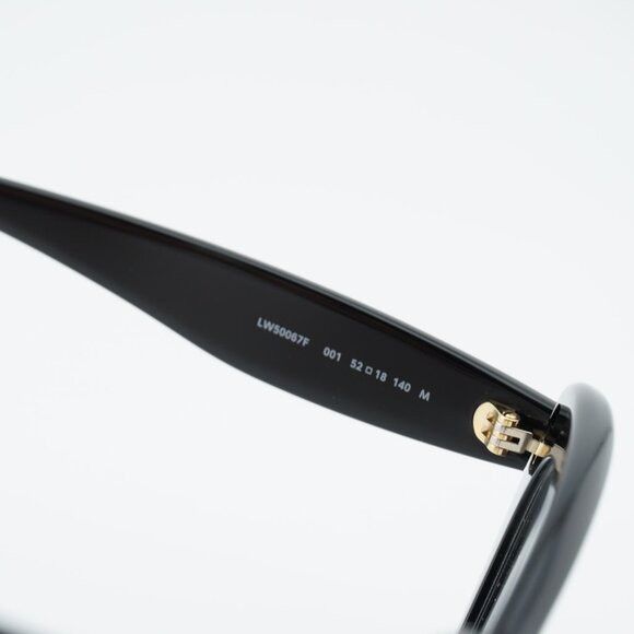 Loewe Loewe LW50067F 001 Eyeglasses Shiny Black 52mm Cat Eye Frame Size ONE SIZE - 6 Thumbnail