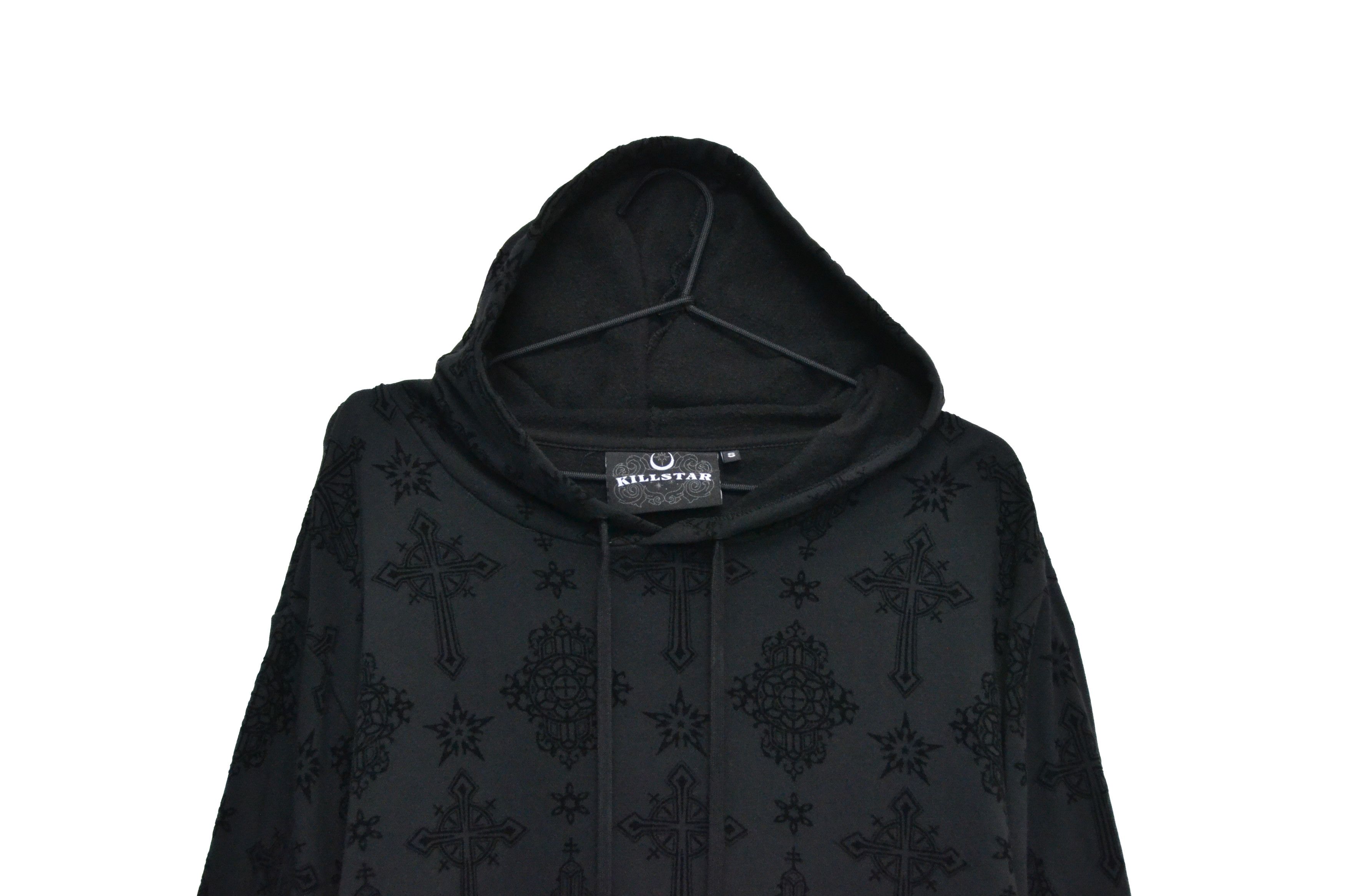 Killstar KillStar Men’s Black Gothic Punk Rock Hoodie Size S Size US S / EU 44-46 / 1 - 2 Thumbnail