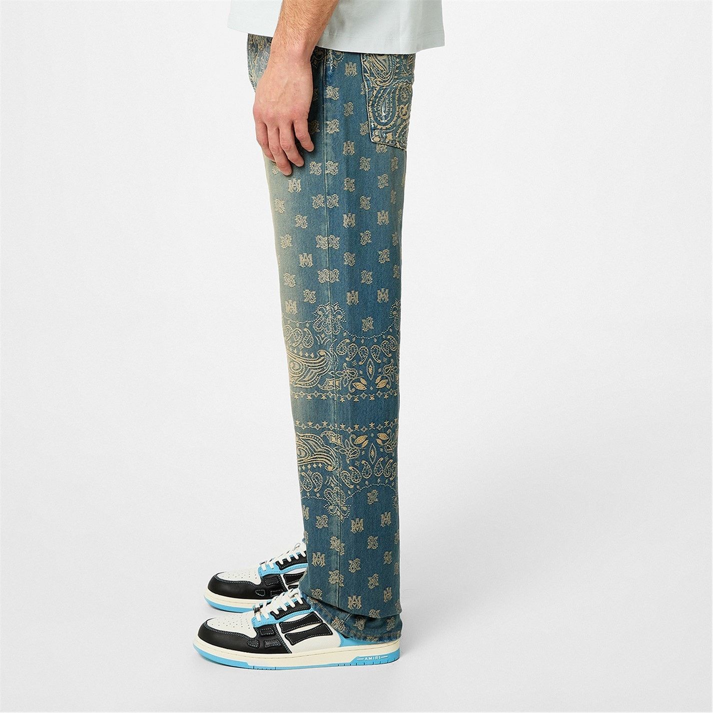 Amiri AMIRI Bandana Straight Leg Jeans Size US 34 / EU 50 - 3 Thumbnail
