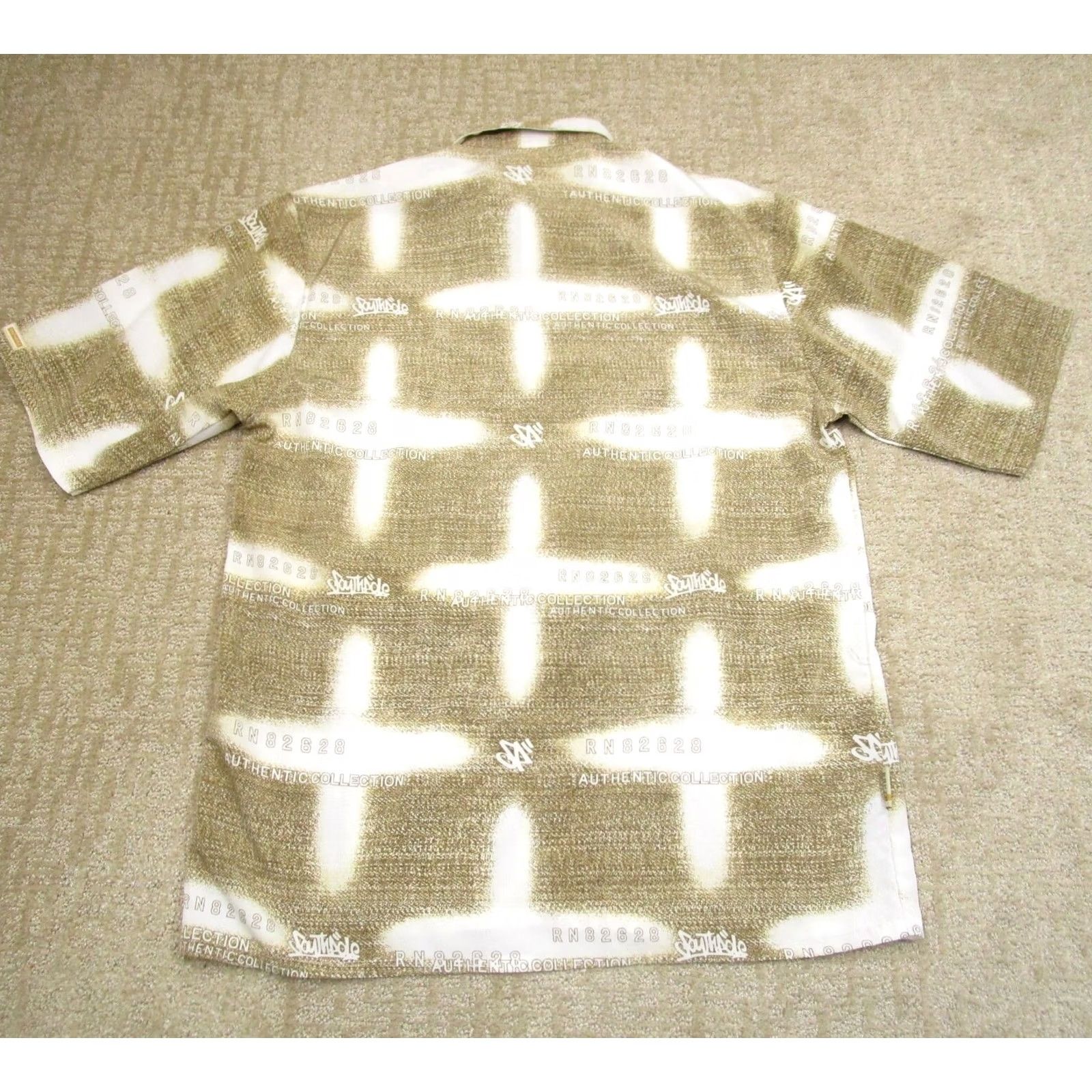 Southpole Vintage Southpole Shirt Mens Medium Brown White Hip Hop Y2K Urban Streetwear Size US M / EU 48-50 / 2 - 3 Thumbnail