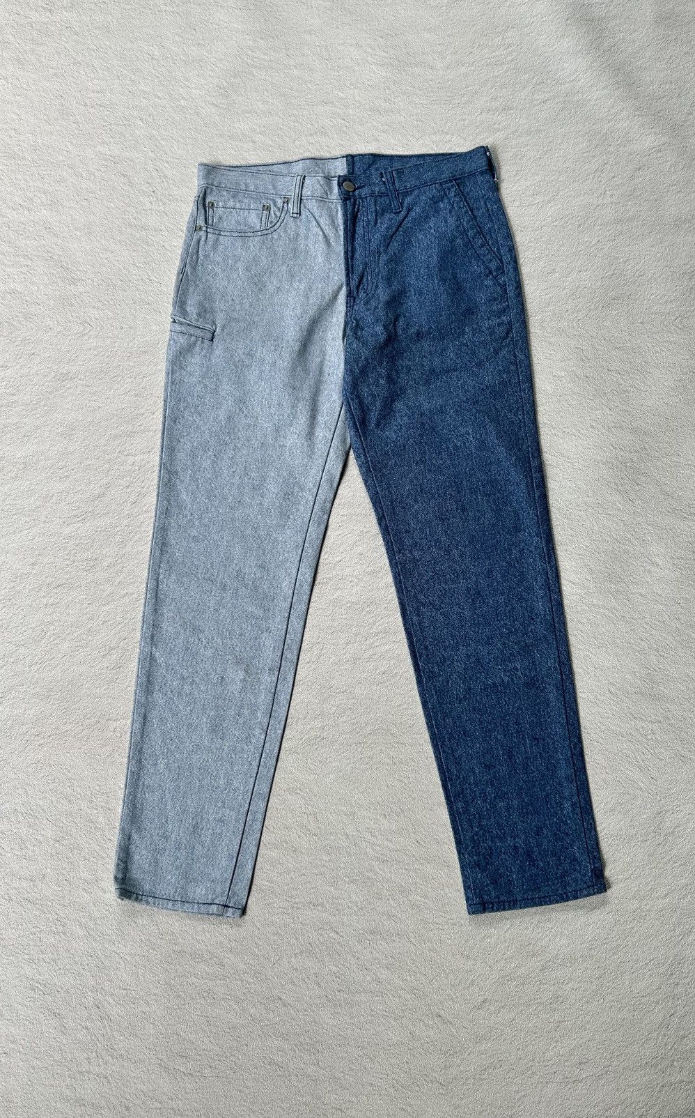 Maison MIHARA YASUHIRO Gu x Miharayasuhiro Two Tone Denim Pants Size US 33 - 1 Thumbnail