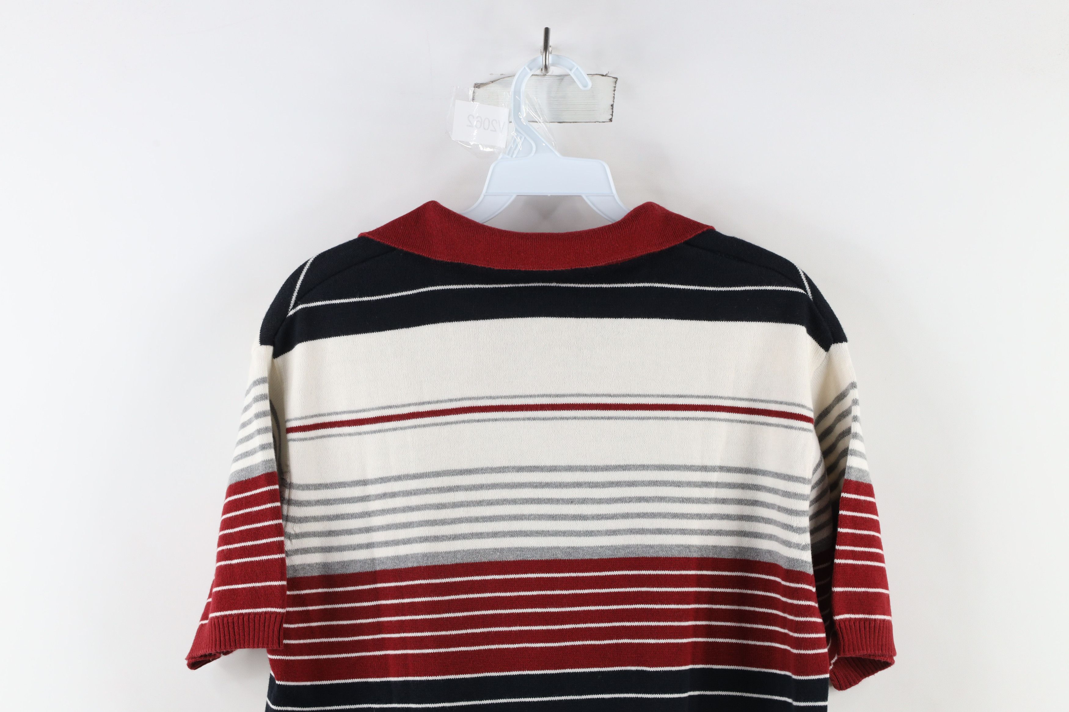 Vintage Vintage 90s Streetwear Block Knit Collared Pullover Polo Size US M / EU 48-50 / 2 - 8 Thumbnail