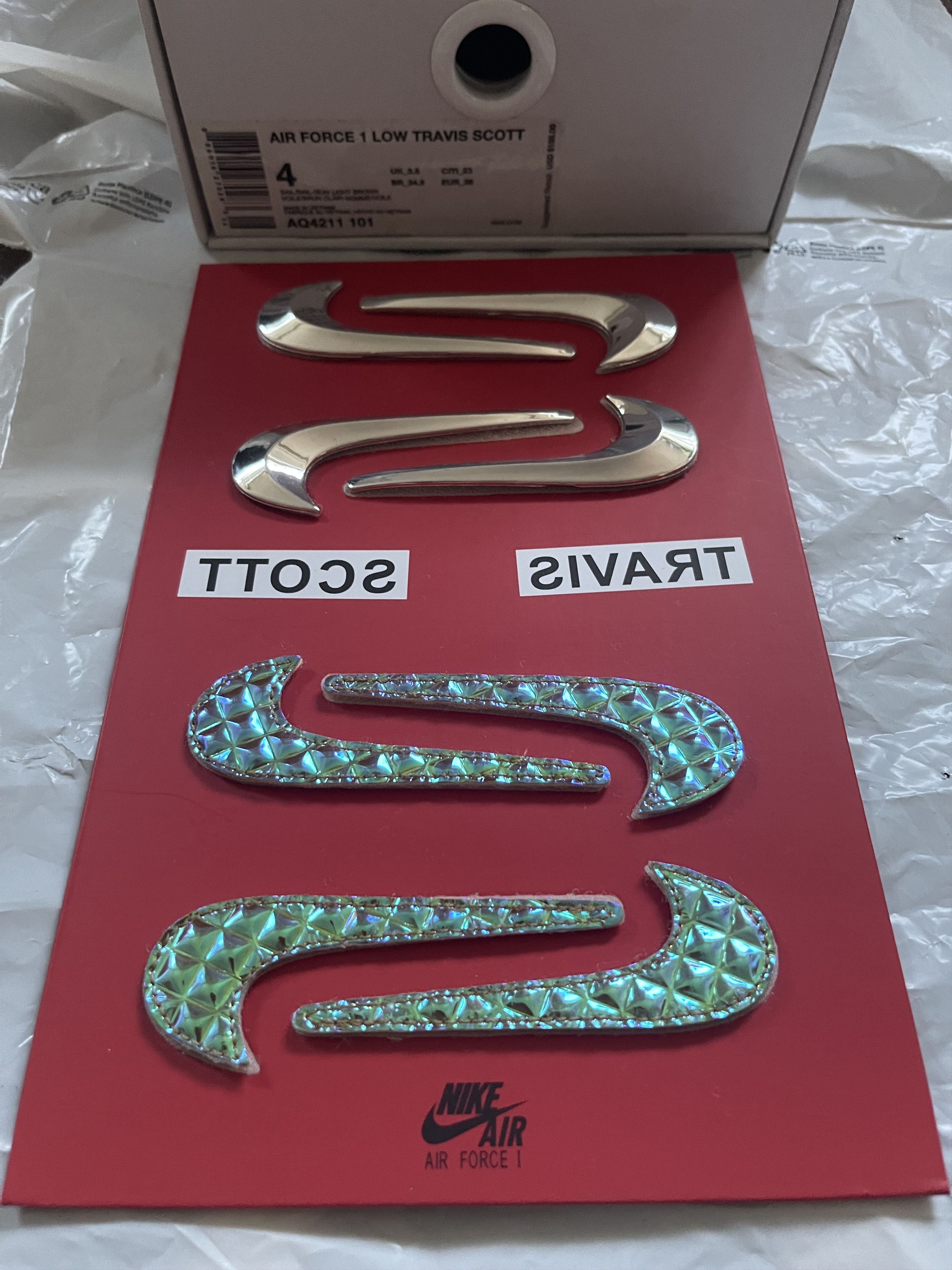 Nike × Travis Scott Travis Scott Air Force 1 Size US 5 / IT 35 - 3 Thumbnail