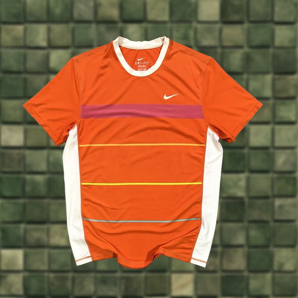 Nike VINTAGE Rafael Nadal 2010 Australian Open Nike Shirt Jersey T-Shirt Mens L Orange 363328-827 Size US L / EU 52-54 / 3 - 1 Thumbnail
