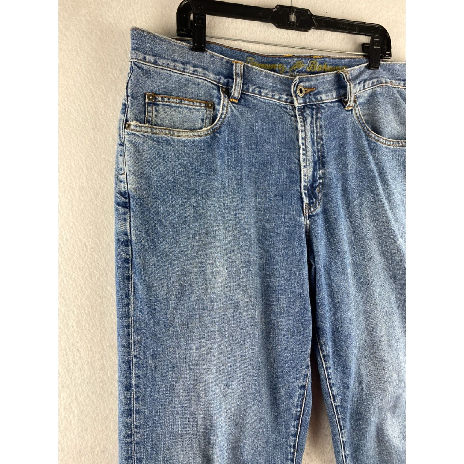 Tommy Bahama Tommy Bahama Jeans Mens 36 Blue Classic Fit Straight Distressed Denim Jeans Size US 36 / EU 52 - 3 Thumbnail