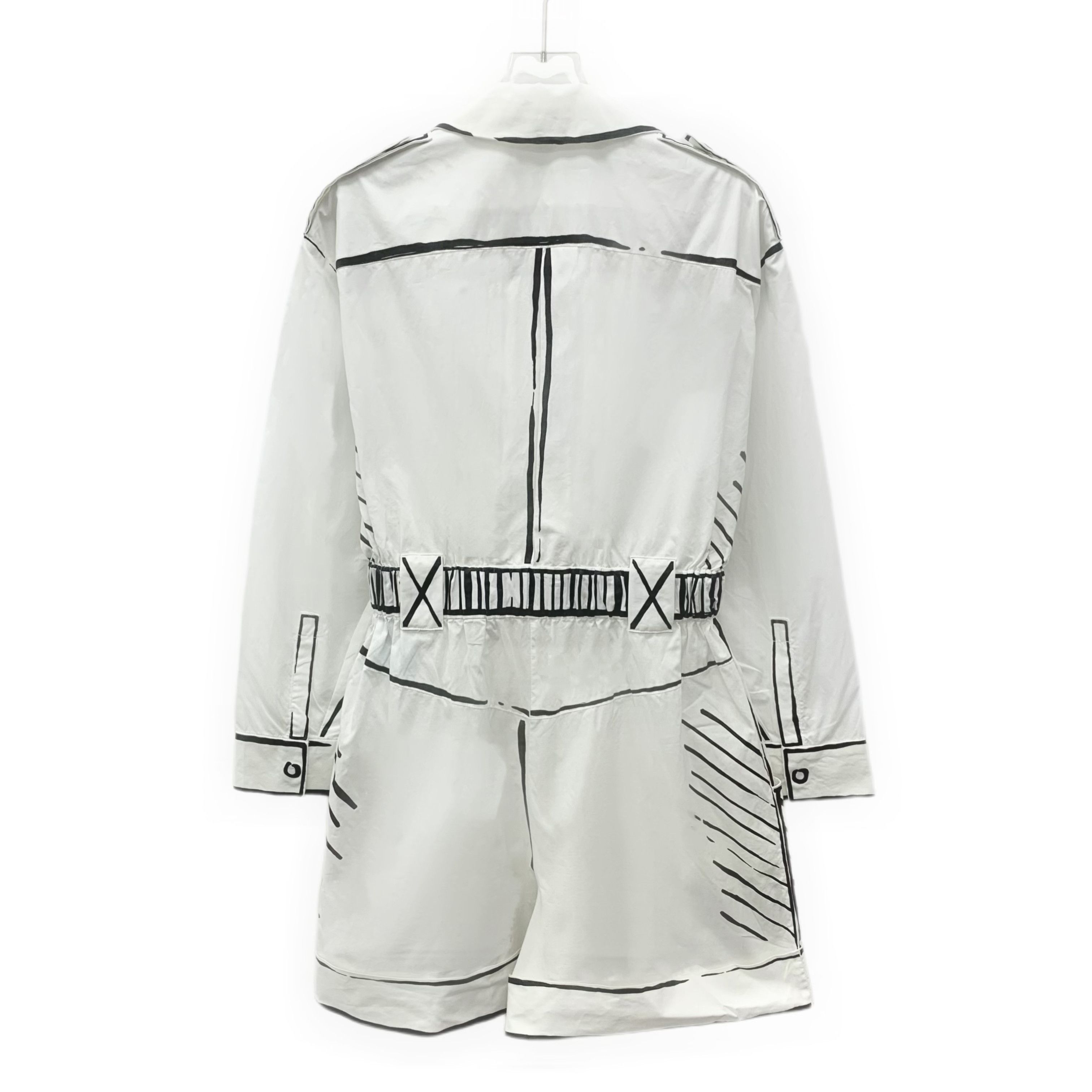 Fendi Fendi White Comic Print Cotton Jumpsuit Size 38" / US 16 / IT 52 - 8 Thumbnail