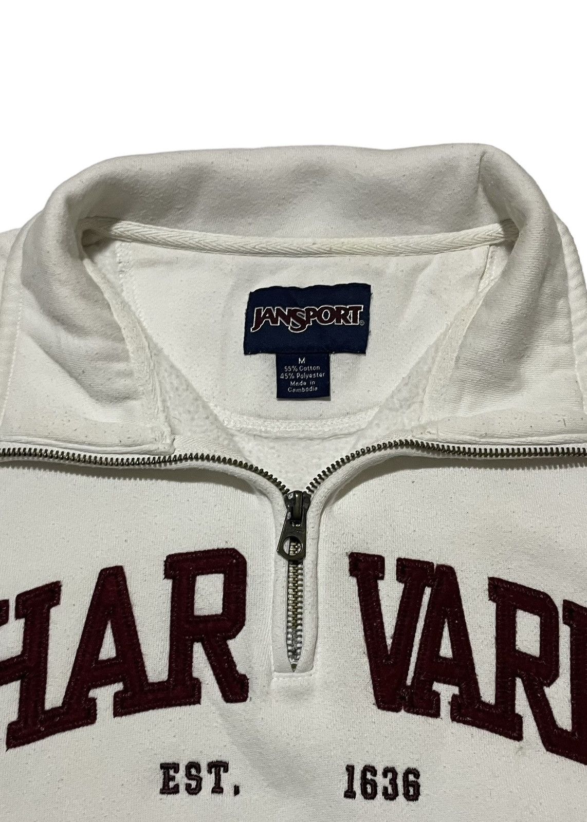 Jansport × Vintage Vintage Jansport Havard University Pullover Sweater Size US M / EU 48-50 / 2 - 2 Thumbnail