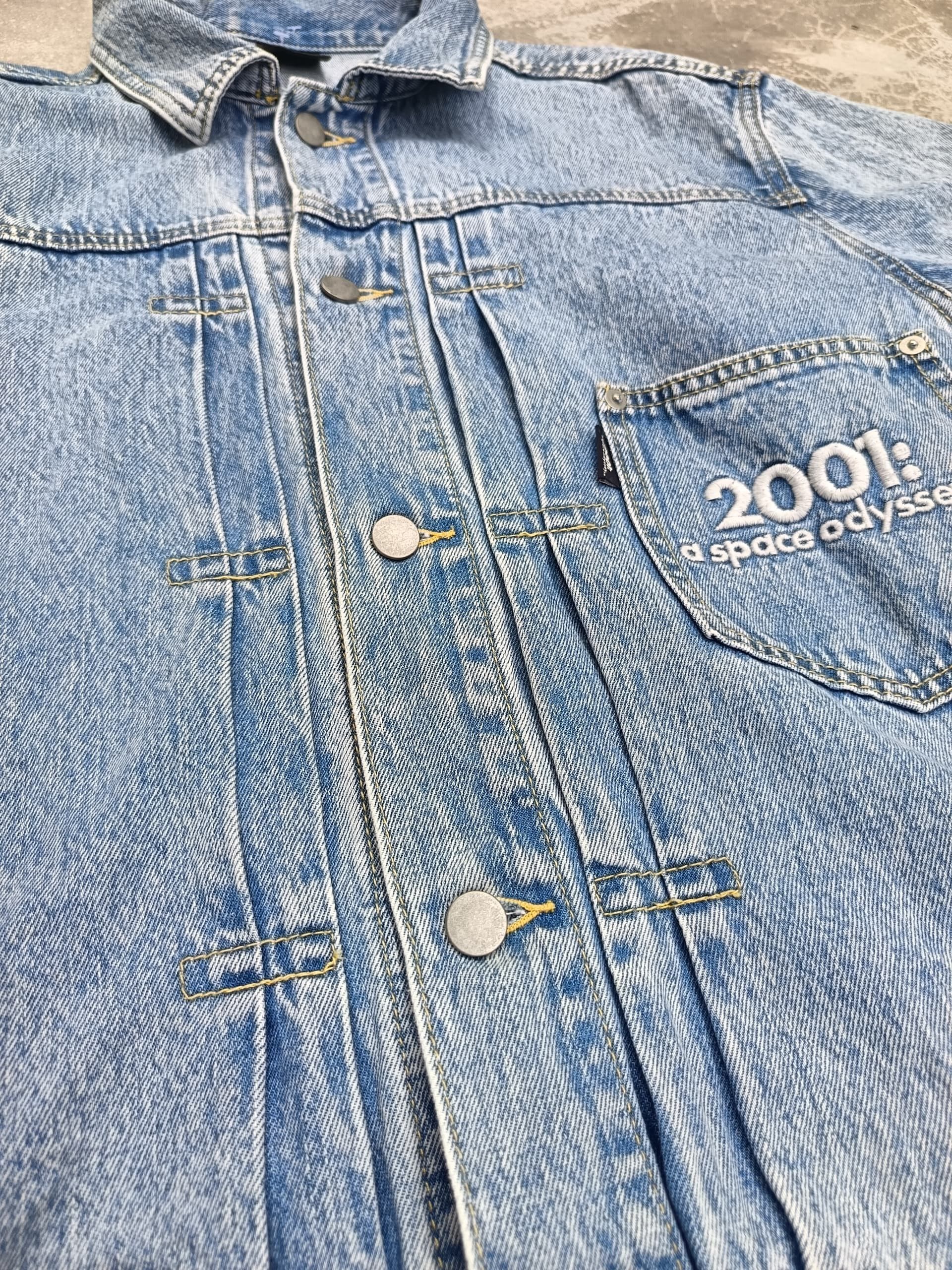 Japanese Brand 2001:a space odyssey denim jacket Size US M / EU 48-50 / 2 - 4 Thumbnail