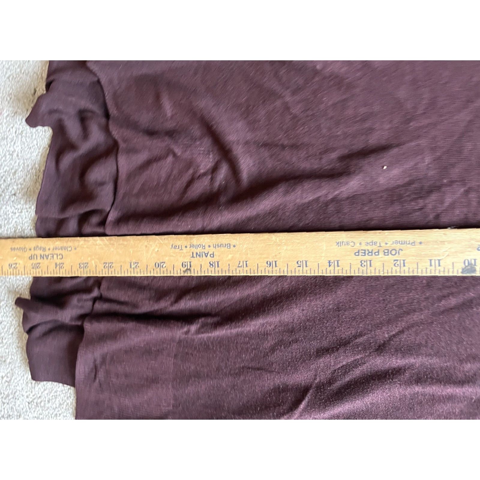 H&M H&M Basic Slim Fit Long Sleeve T-Shirt Women XS Burgundy Cotton Size XS / US 0-2 / IT 36-38 - 5 Thumbnail