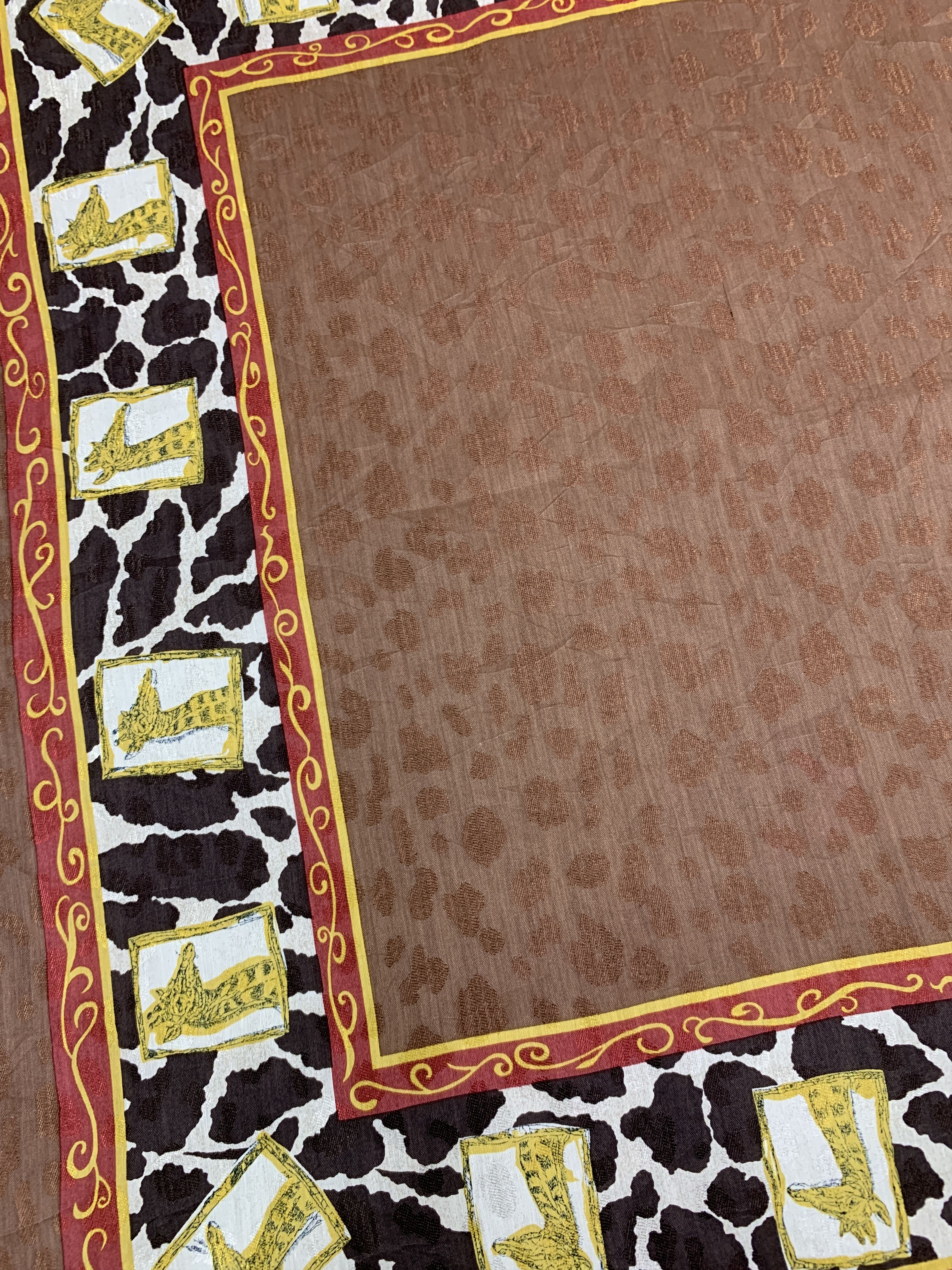 Michel Klein × Vintage Vintage Michel Klein Handkerchief Scarf Neckwear - SCA2181 Size ONE SIZE - 4 Thumbnail