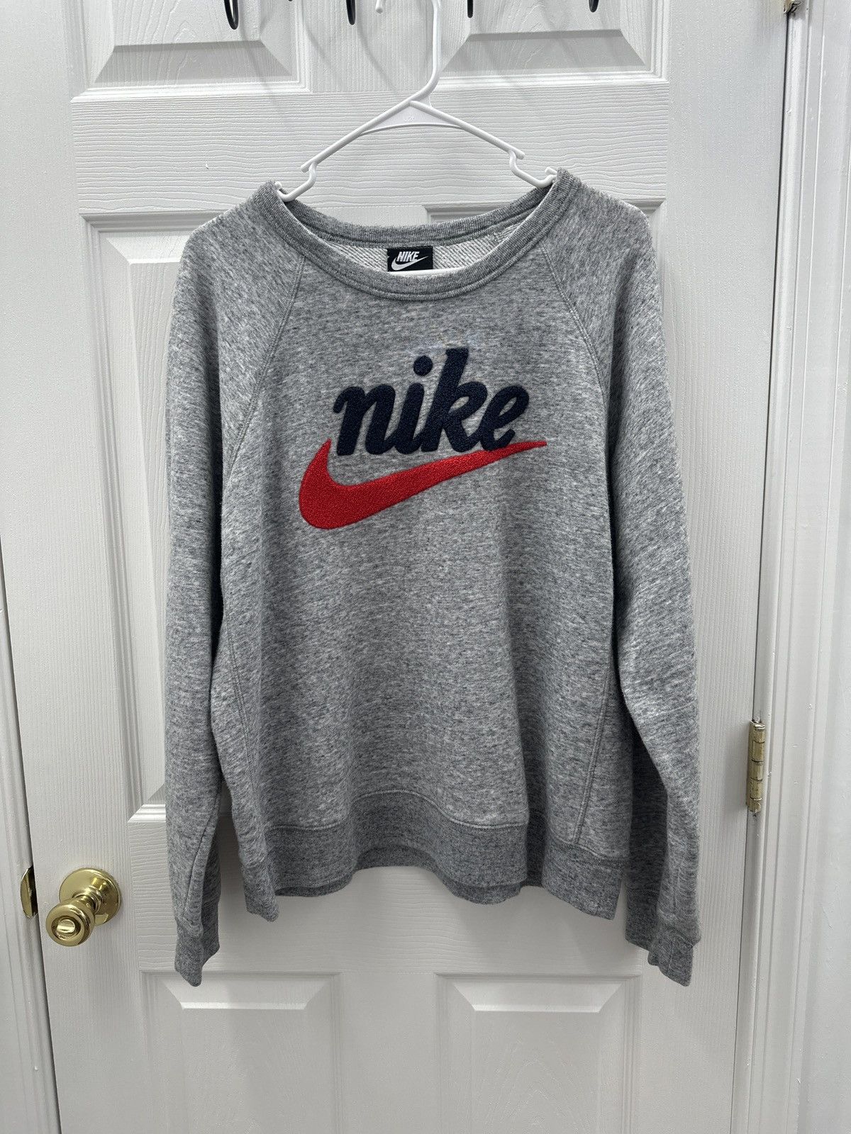 Nike Grey Vintage Retro Sweatshirt Crewneck Sweatshirt