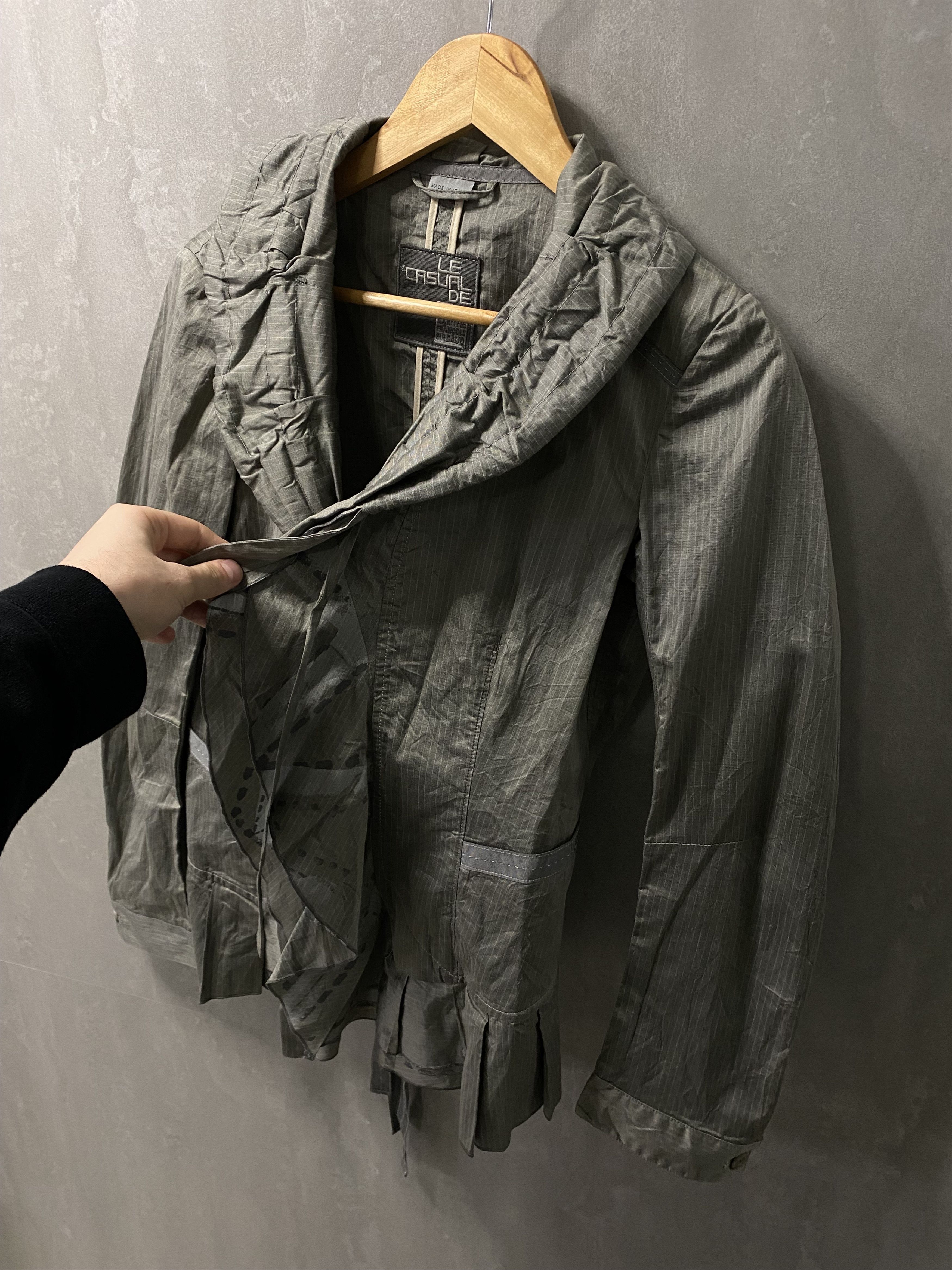 Marithe + Francois Girbaud Marithe Francois Girbaud Cotton ruffle avant garde jacket Size M / US 6-8 / IT 42-44 - 4 Thumbnail