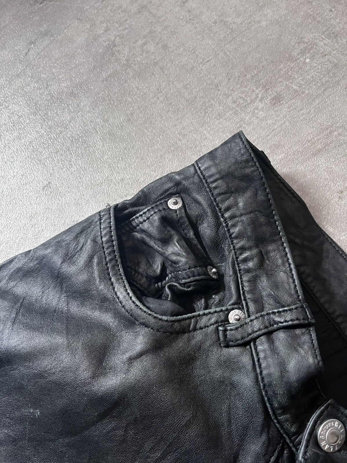 Helmut Lang Helmut Lang 90s leather pants vintage archival Size US 27 - 7 Thumbnail