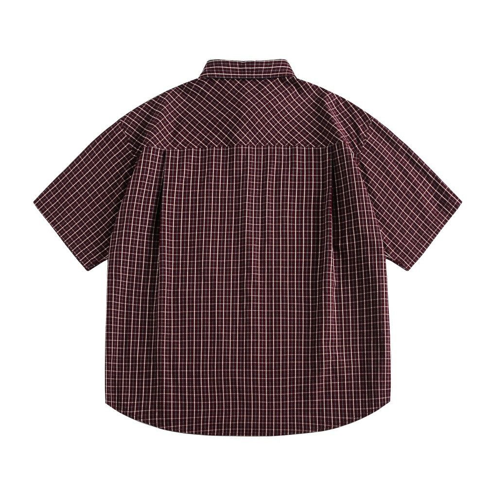 Japanese Brand × Vintage Men's Japanese style multi-pocket loose casual plaid shirt Size US M / EU 48-50 / 2 - 2 Thumbnail
