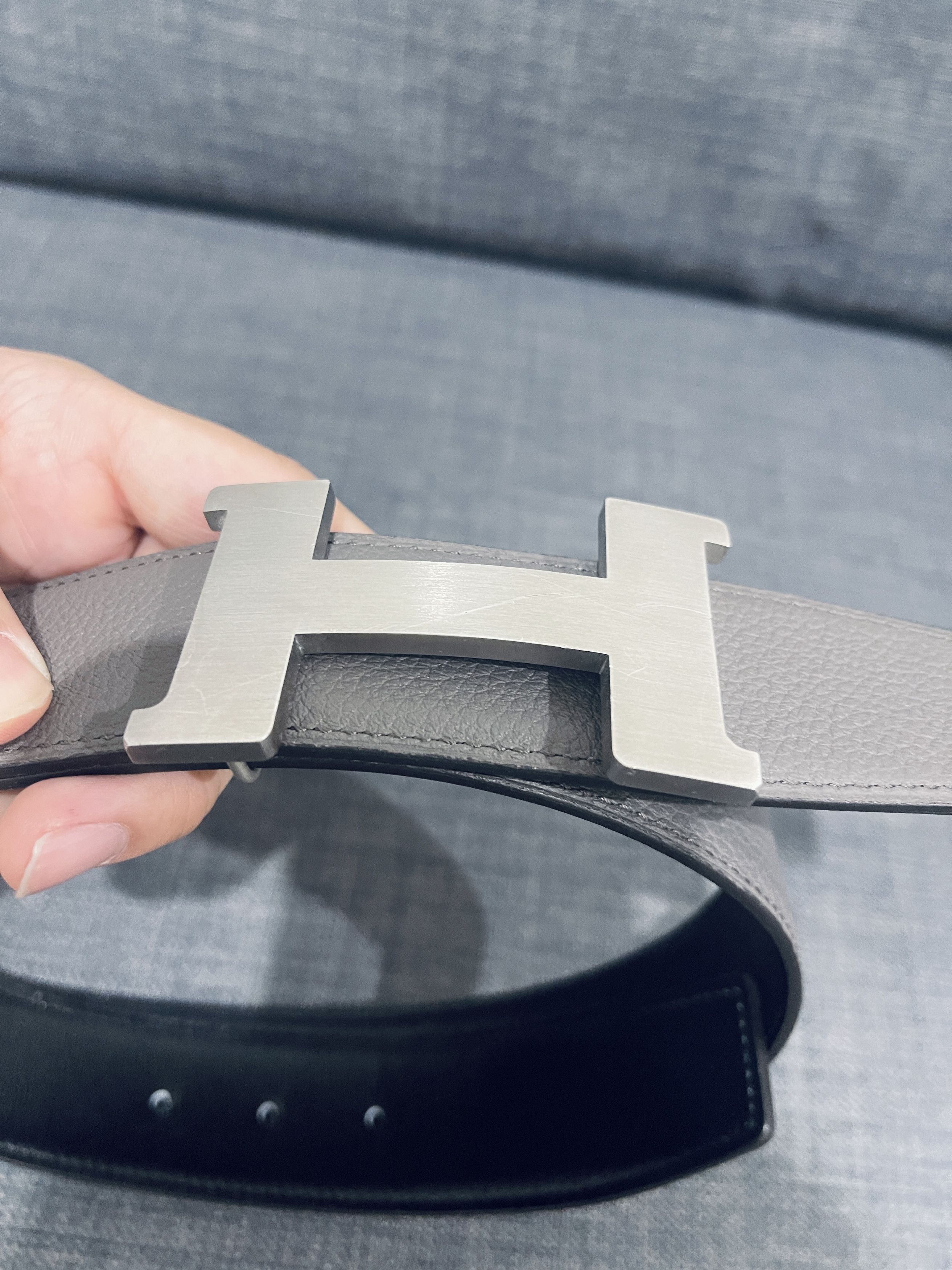 Hermes Hermes 38mm Leather Belt Men size 85 Size 30 - 5 Thumbnail