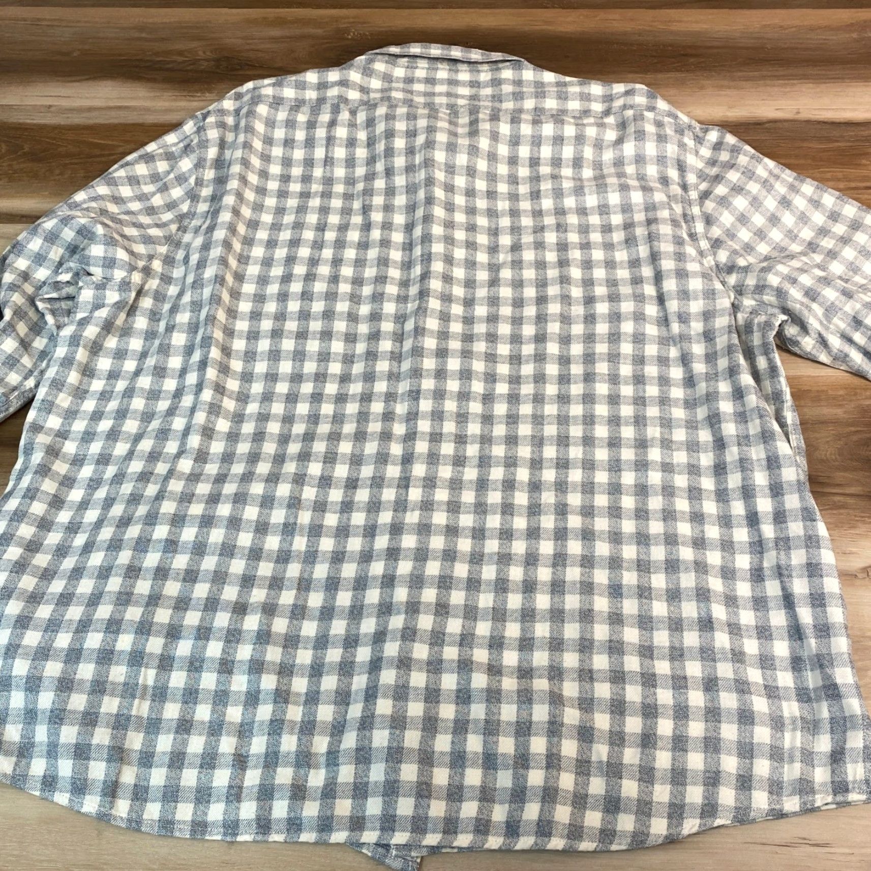 Banana Republic Banana Republic Shirt Mens XXL Slim Fit Flannel Gingham Check Button Down Long Sleeve Casual Geometric Pocket Collared Vintage No Size US XXL / EU 58 / 5 - 7 Thumbnail