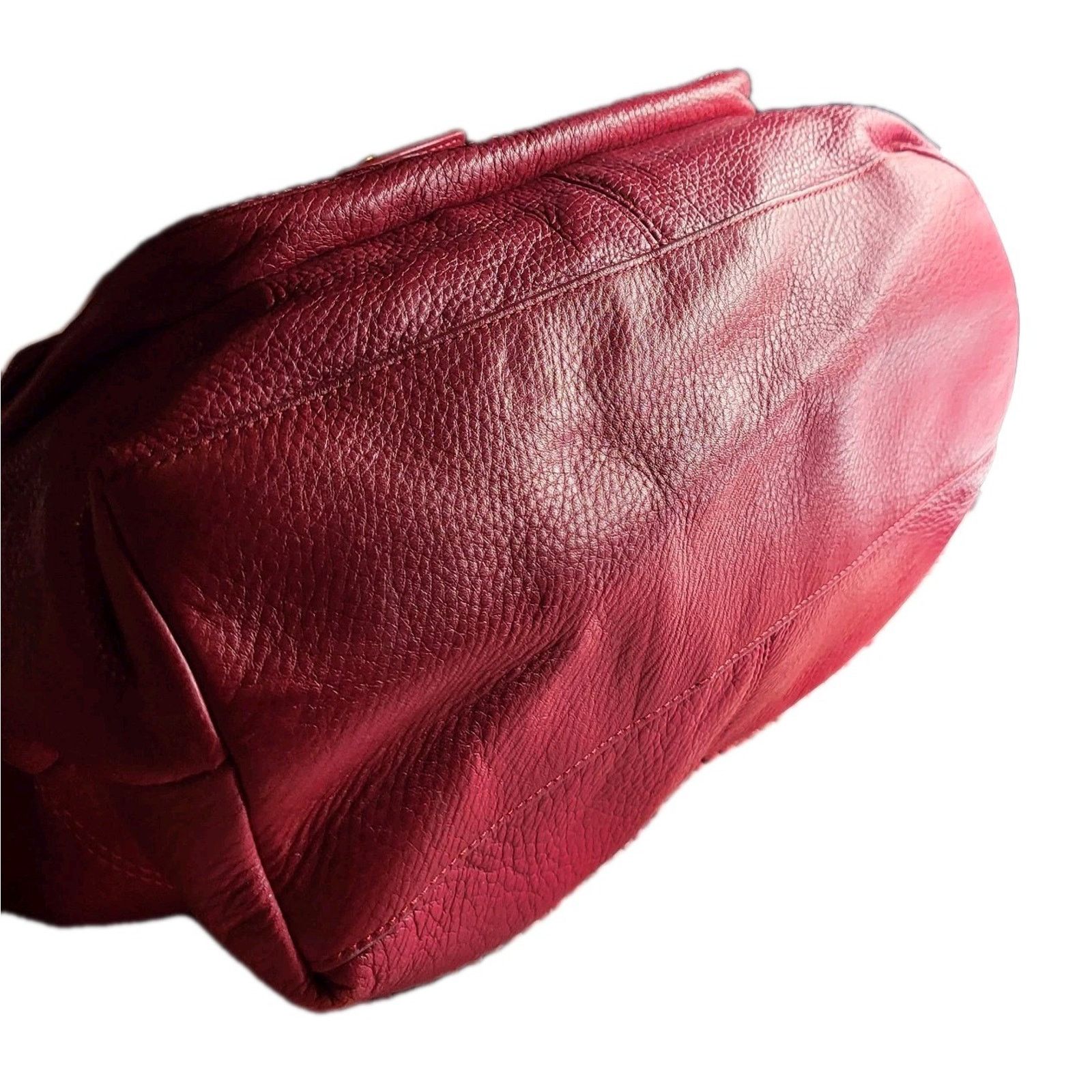 Coach Red COACH Hampton F15694 Pebbled Leather Turnlock Shoulder Size ONE SIZE - 6 Thumbnail